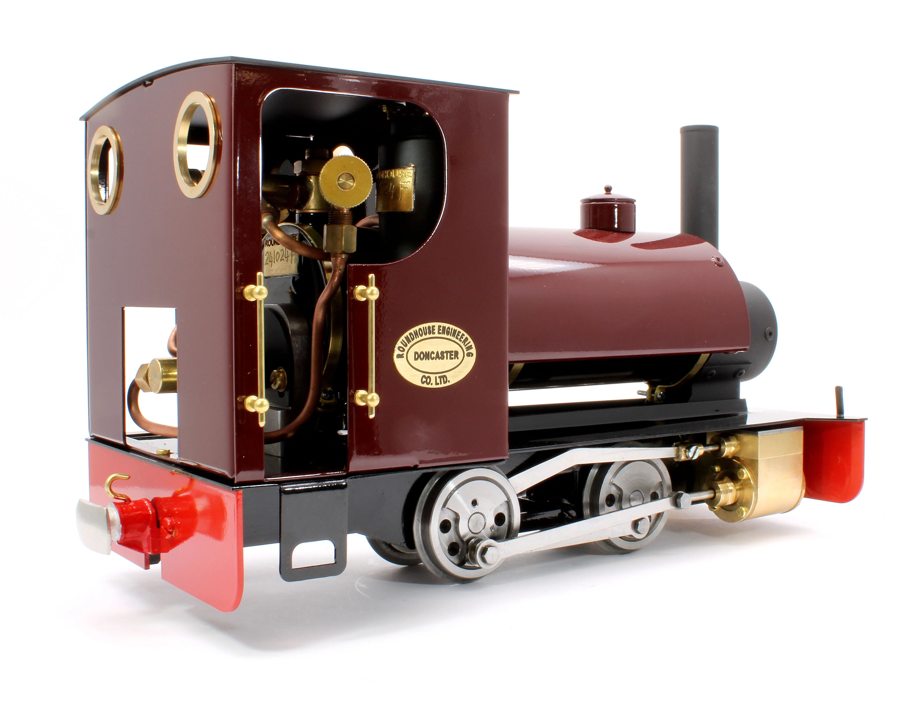 BERTIE-FEM-NI 0-4-0 Saddle Tank 'Bertie' Fairlie Engine Maroon (Manual, Uninsulated Wheels) Steam Locomotive - Image 4