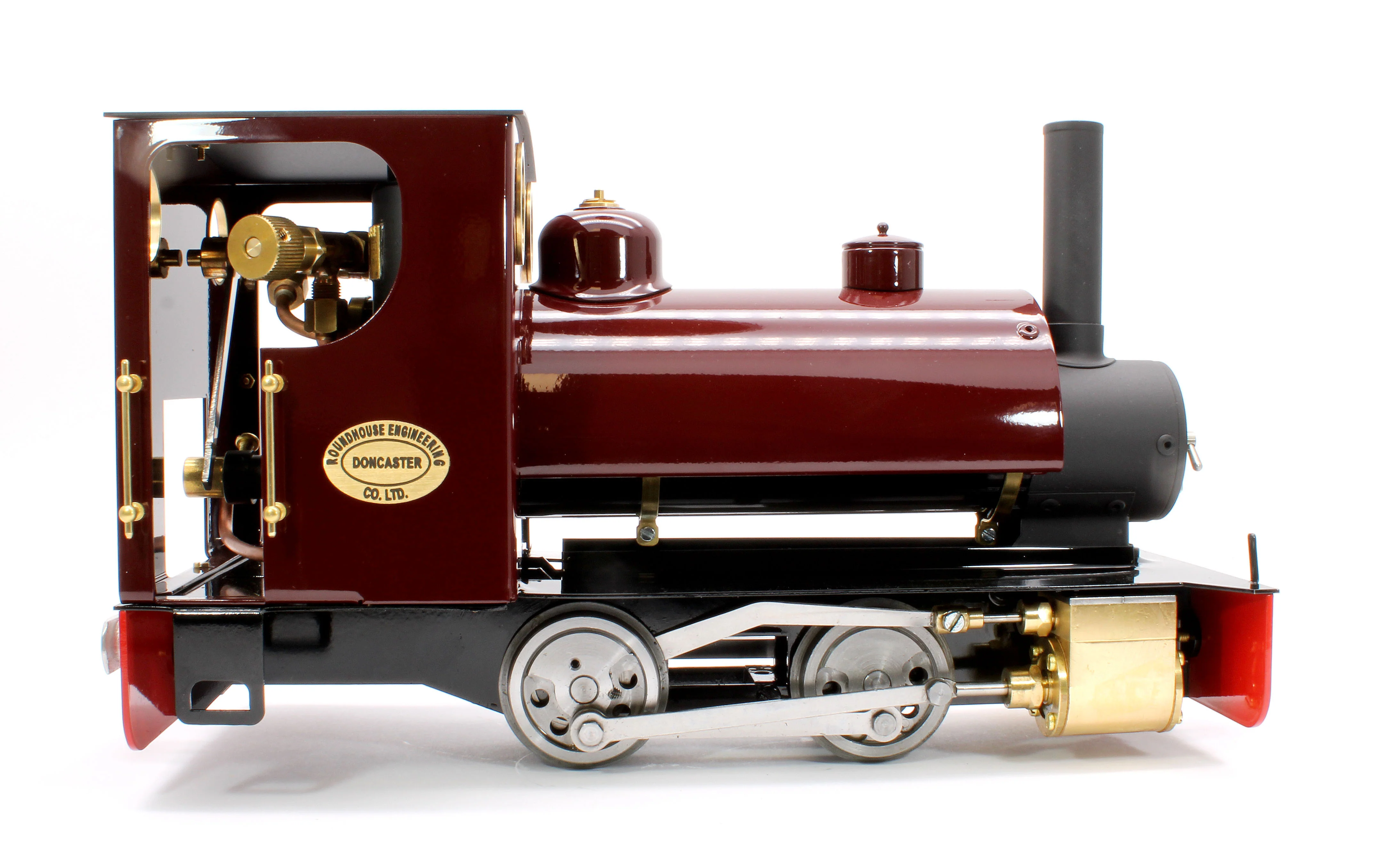 BERTIE-FEM-NI 0-4-0 Saddle Tank 'Bertie' Fairlie Engine Maroon (Manual, Uninsulated Wheels) Steam Locomotive - Image 5