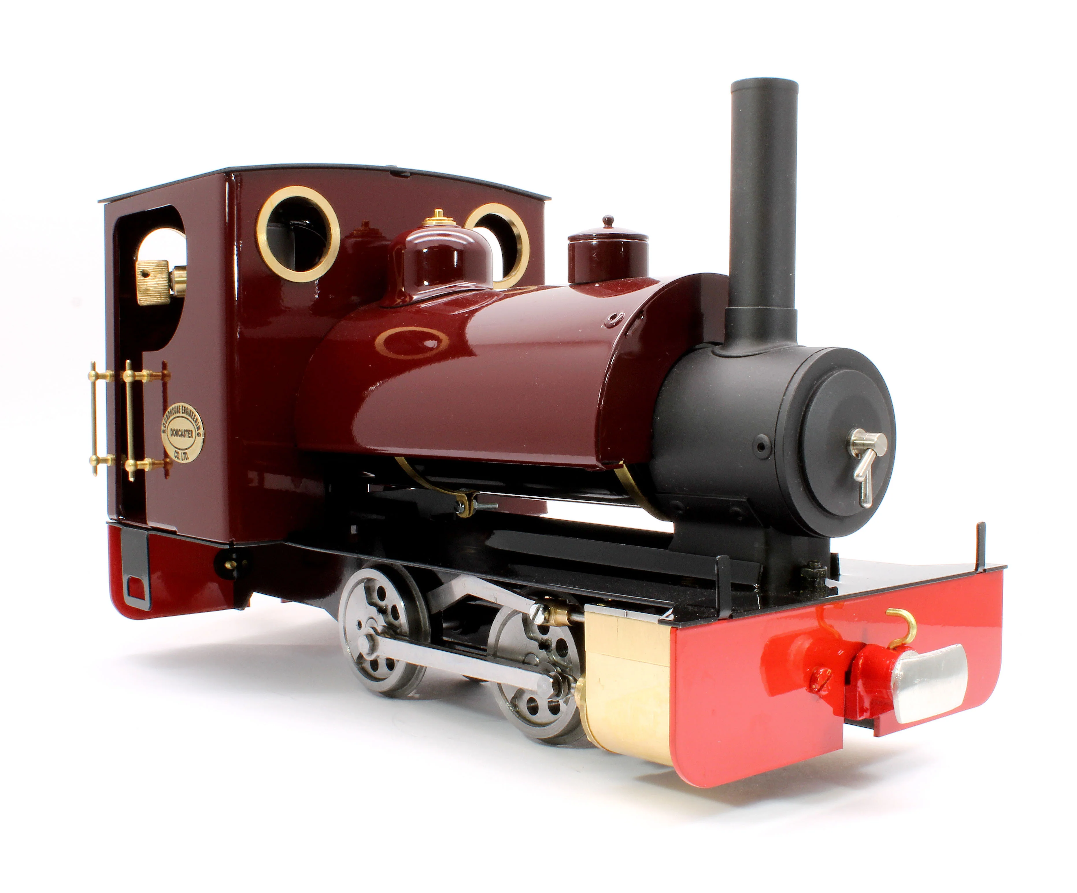 BERTIE-FEM-NI 0-4-0 Saddle Tank 'Bertie' Fairlie Engine Maroon (Manual, Uninsulated Wheels) Steam Locomotive - Image 6