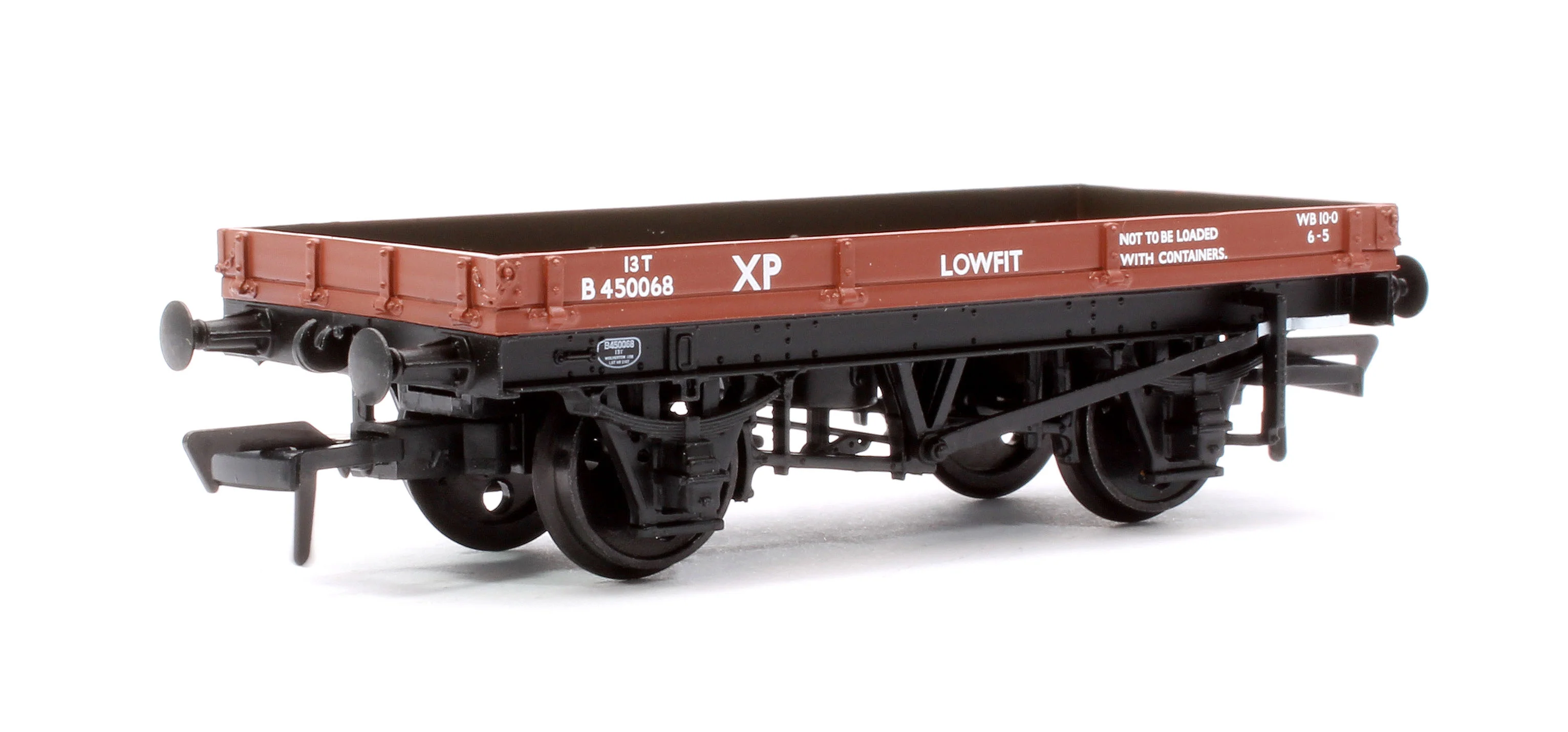 37-477D 1 Plank 'Lowfit' Wagon BR Bauxite (Early) No.B450068