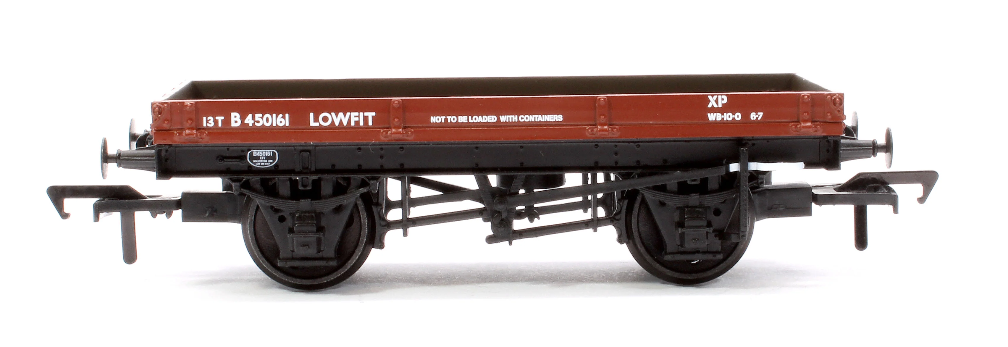 37-479B 1 Plank 'Lowfit' Wagon BR Bauxite (Late) No.B450161 - Image 2