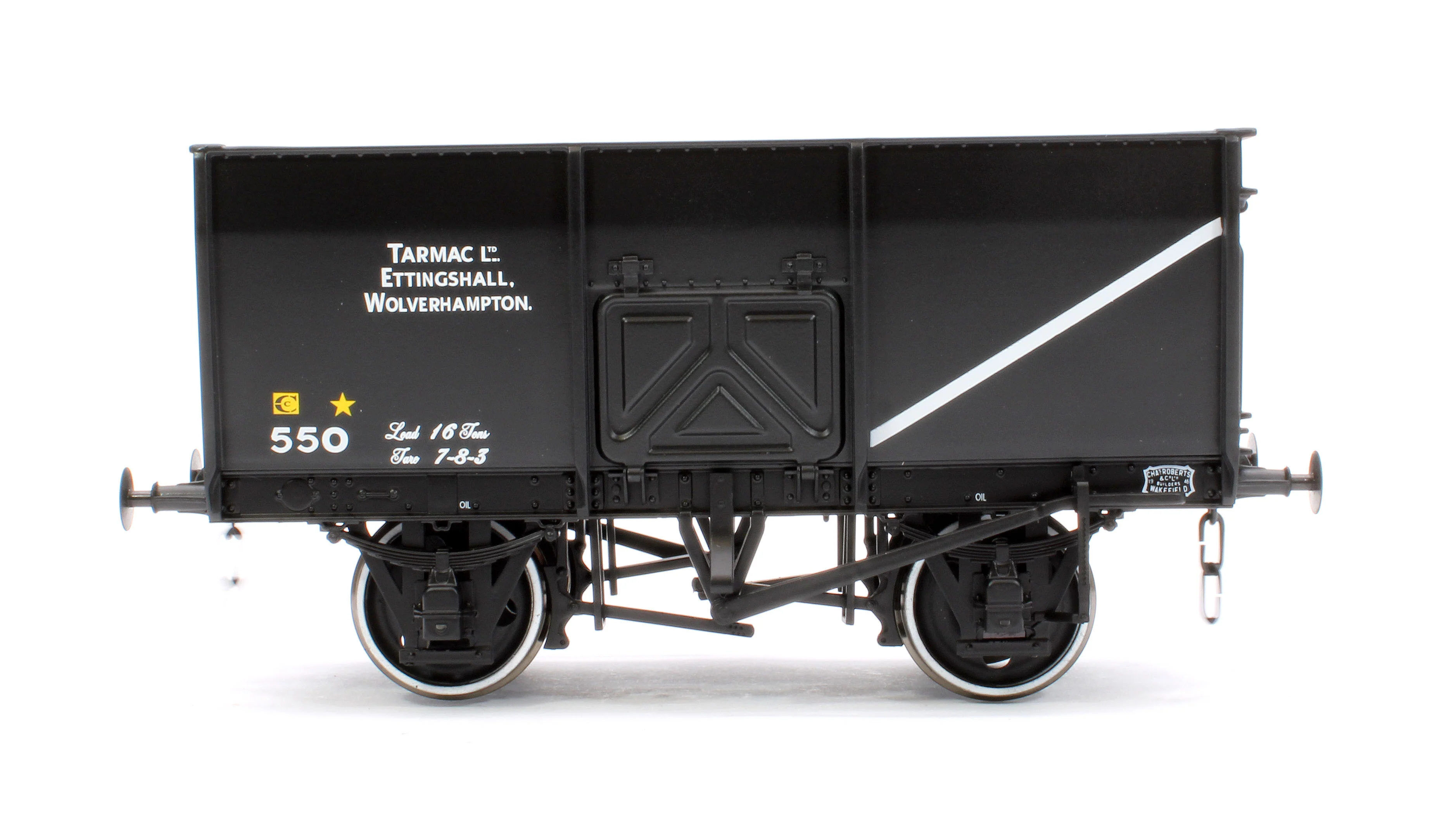 7F-041-006 14T Slope Sided Mineral Wagon Black 550 Tarmac - Image 2