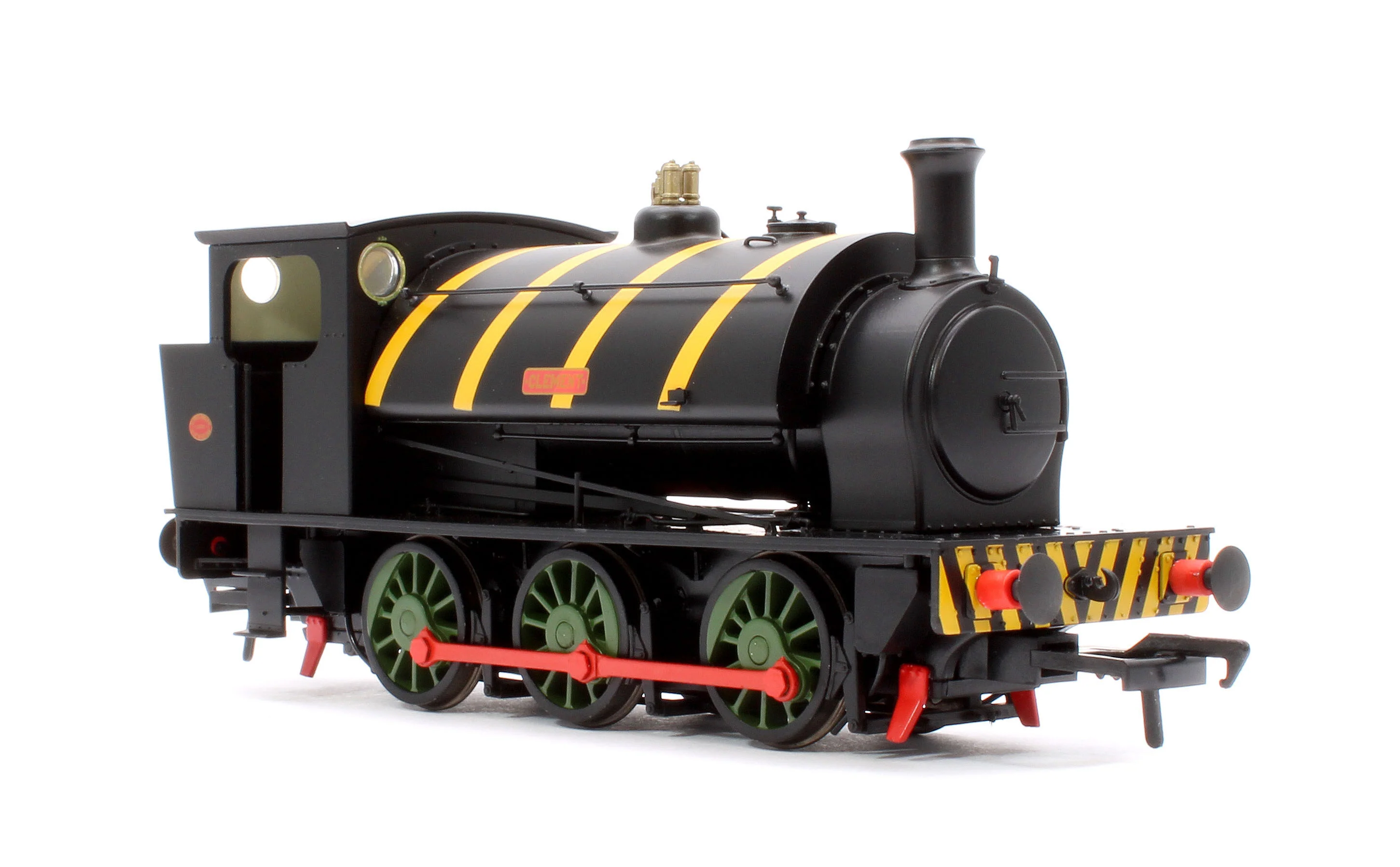 903514 16” Hunslet "Clement", NCB Brodsworth Colliery black with yellow stripes, No. 1983 - Steam Tank Locomotive - DCC Sound - Image 4