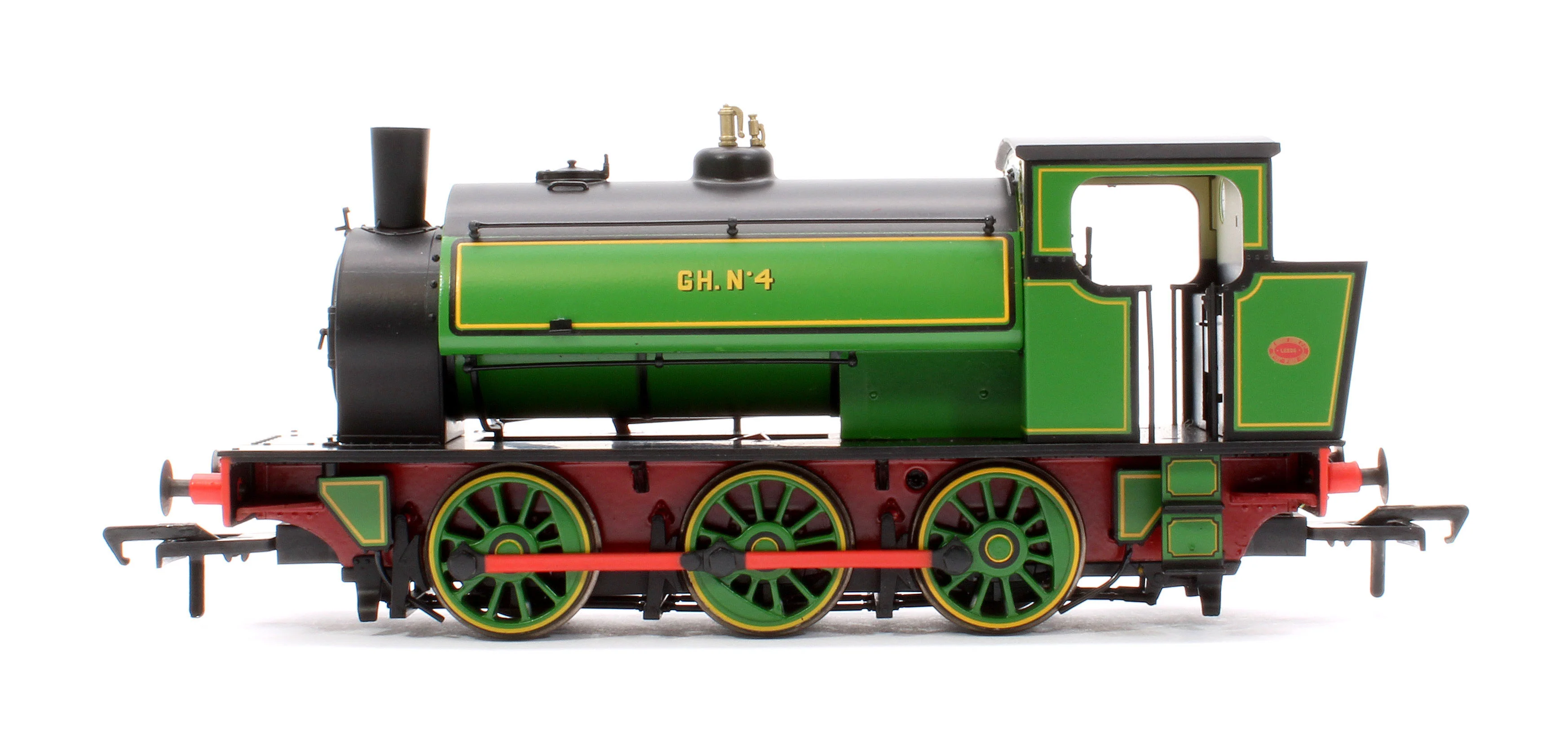 903015SR 16” Hunslet No. 4, Glasshoughton Colliery Lined Green, Stovepipe Chimney, No. 3855 (DCC Ready) - Image 5