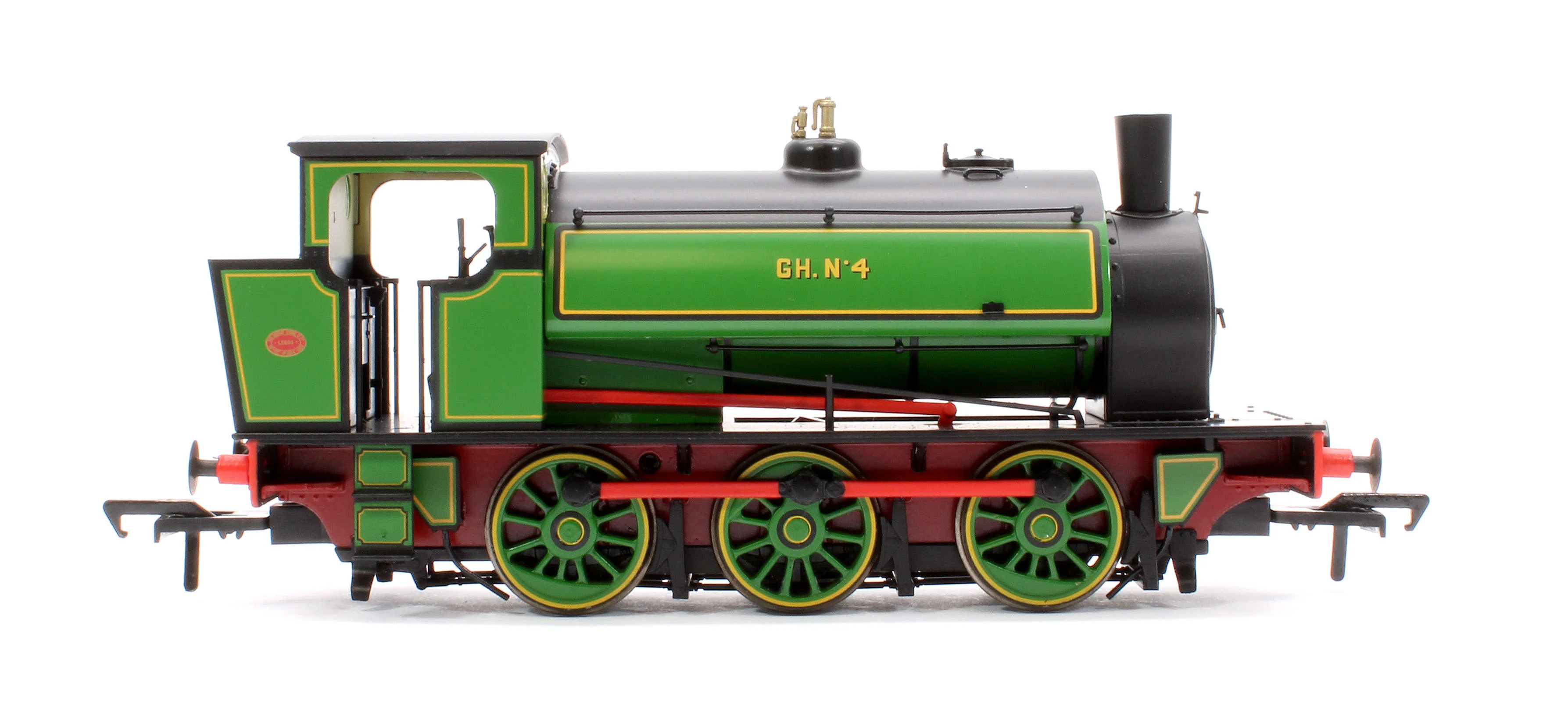 903515 16” Hunslet No. 4, Glasshoughton Colliery Lined Green, Stovepipe Chimney, No. 3855 - DCC Sound - Image 6