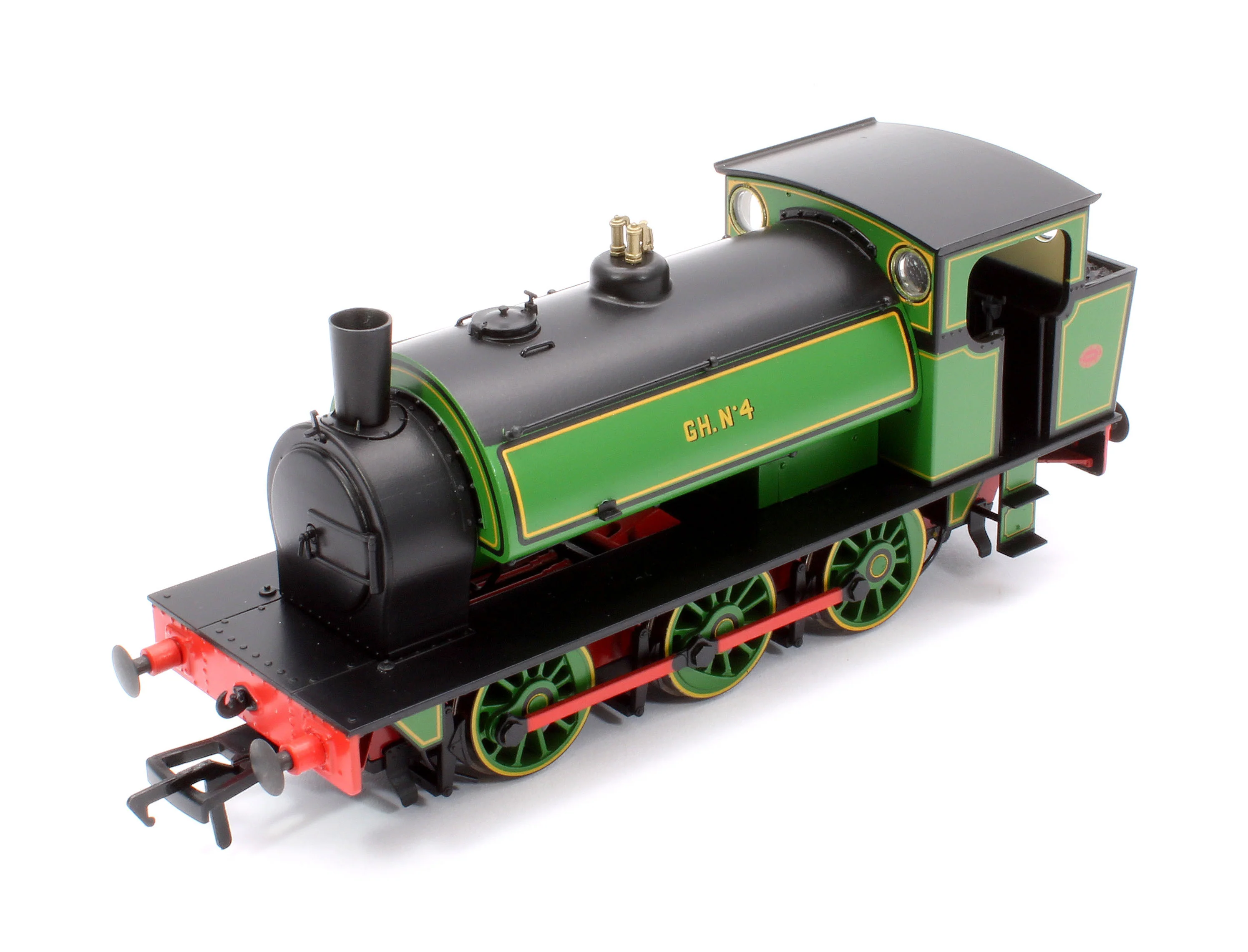 903515 16” Hunslet No. 4, Glasshoughton Colliery Lined Green, Stovepipe Chimney, No. 3855 - DCC Sound - Image 9