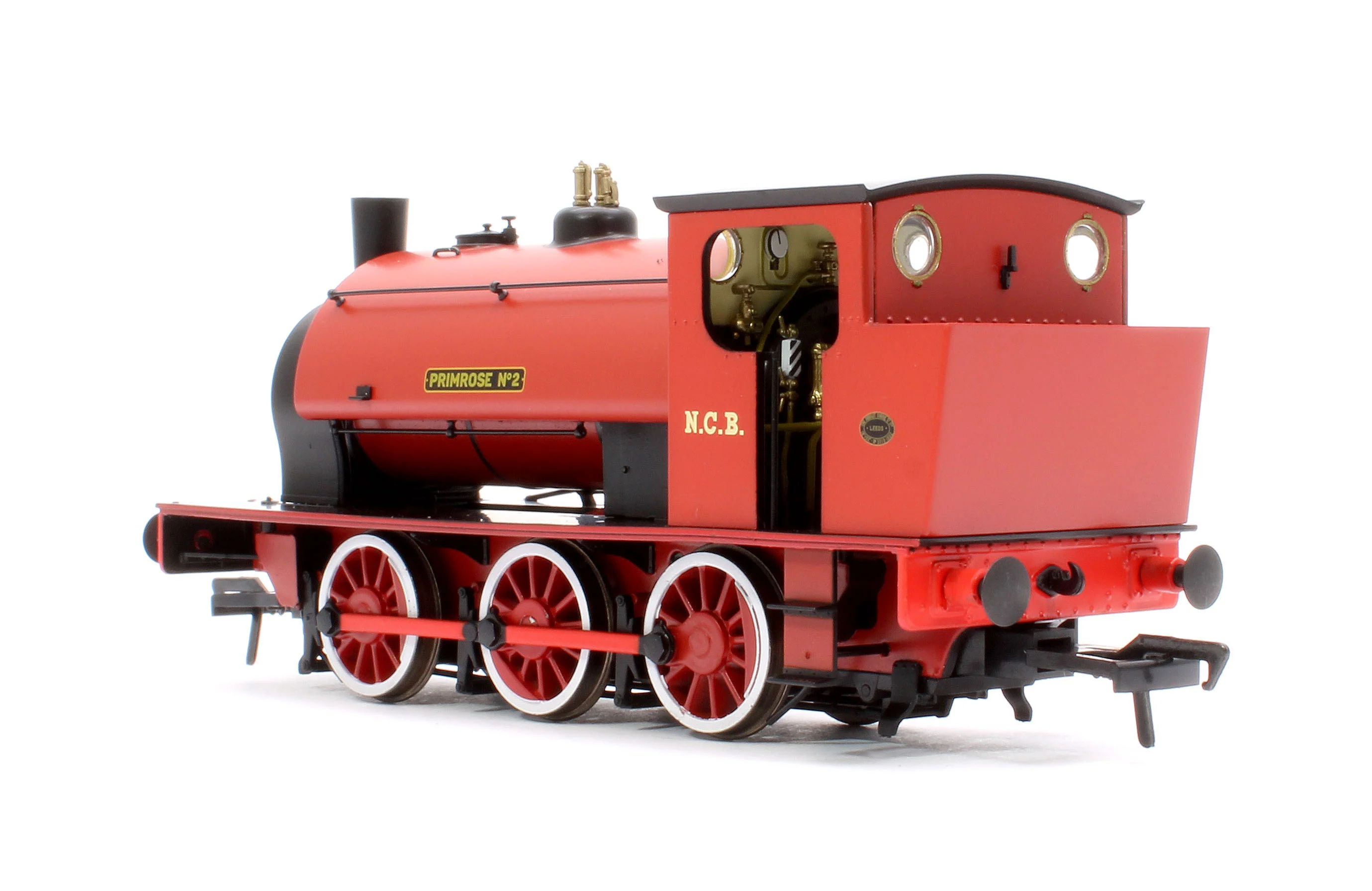 903517 16” Hunslet "Primrose No. 2", NCB red with stovepipe chimney, No. 3715 (as preserved at Embsay in the 1970s) - Steam Tank Locomotive - DCC Sound - Image 2