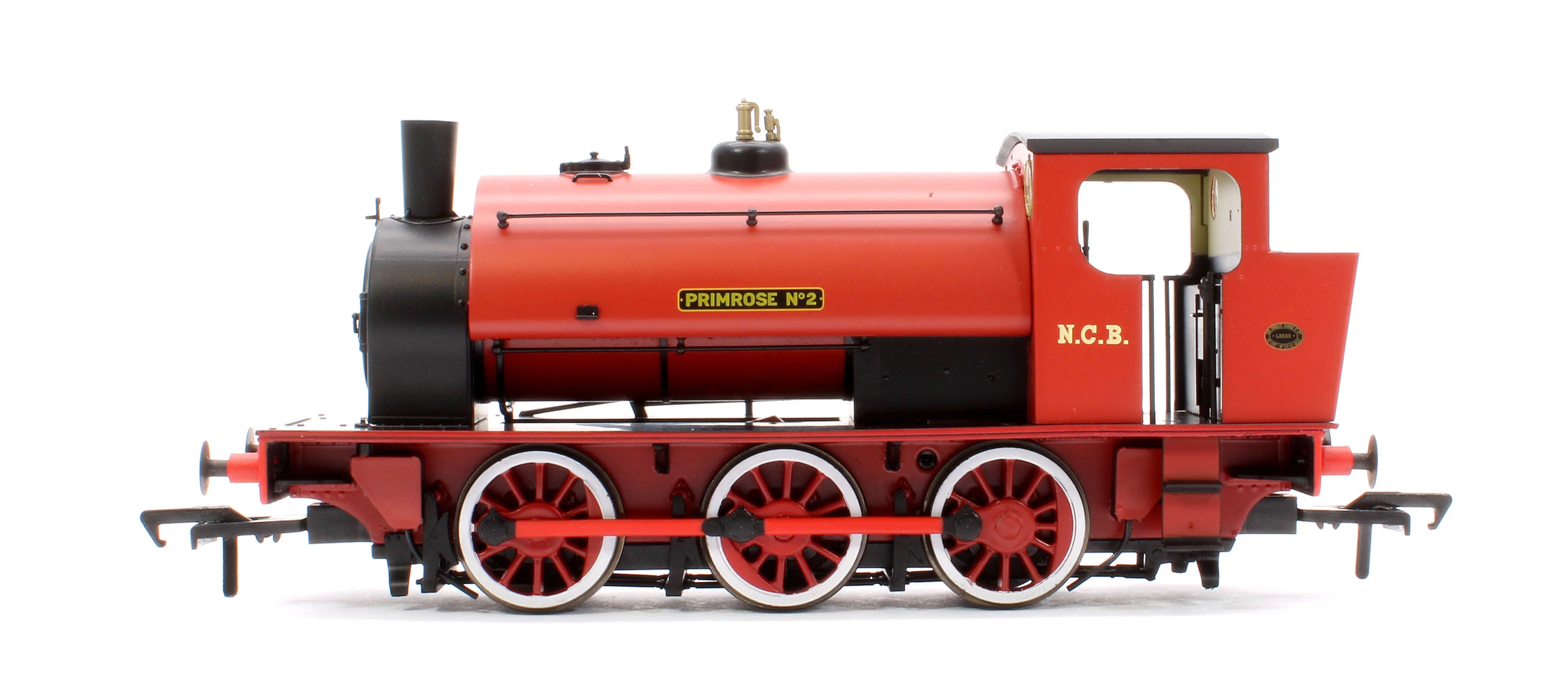 903517 16” Hunslet "Primrose No. 2", NCB red with stovepipe chimney, No. 3715 (as preserved at Embsay in the 1970s) - Steam Tank Locomotive - DCC Sound - Image 5