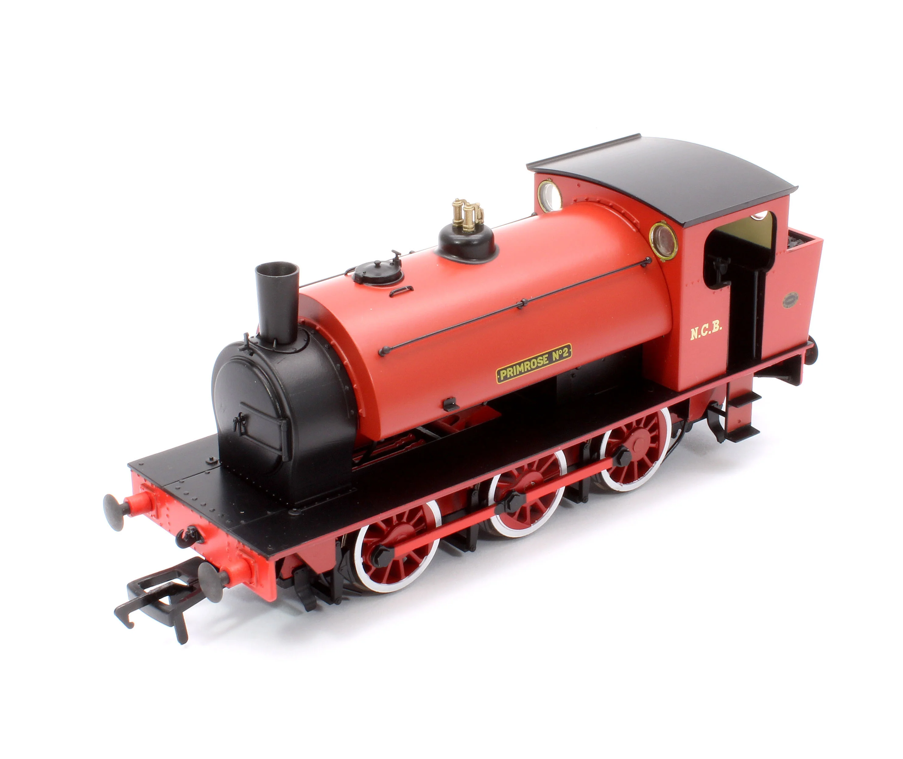903517 16” Hunslet "Primrose No. 2", NCB red with stovepipe chimney, No. 3715 (as preserved at Embsay in the 1970s) - Steam Tank Locomotive - DCC Sound - Image 9