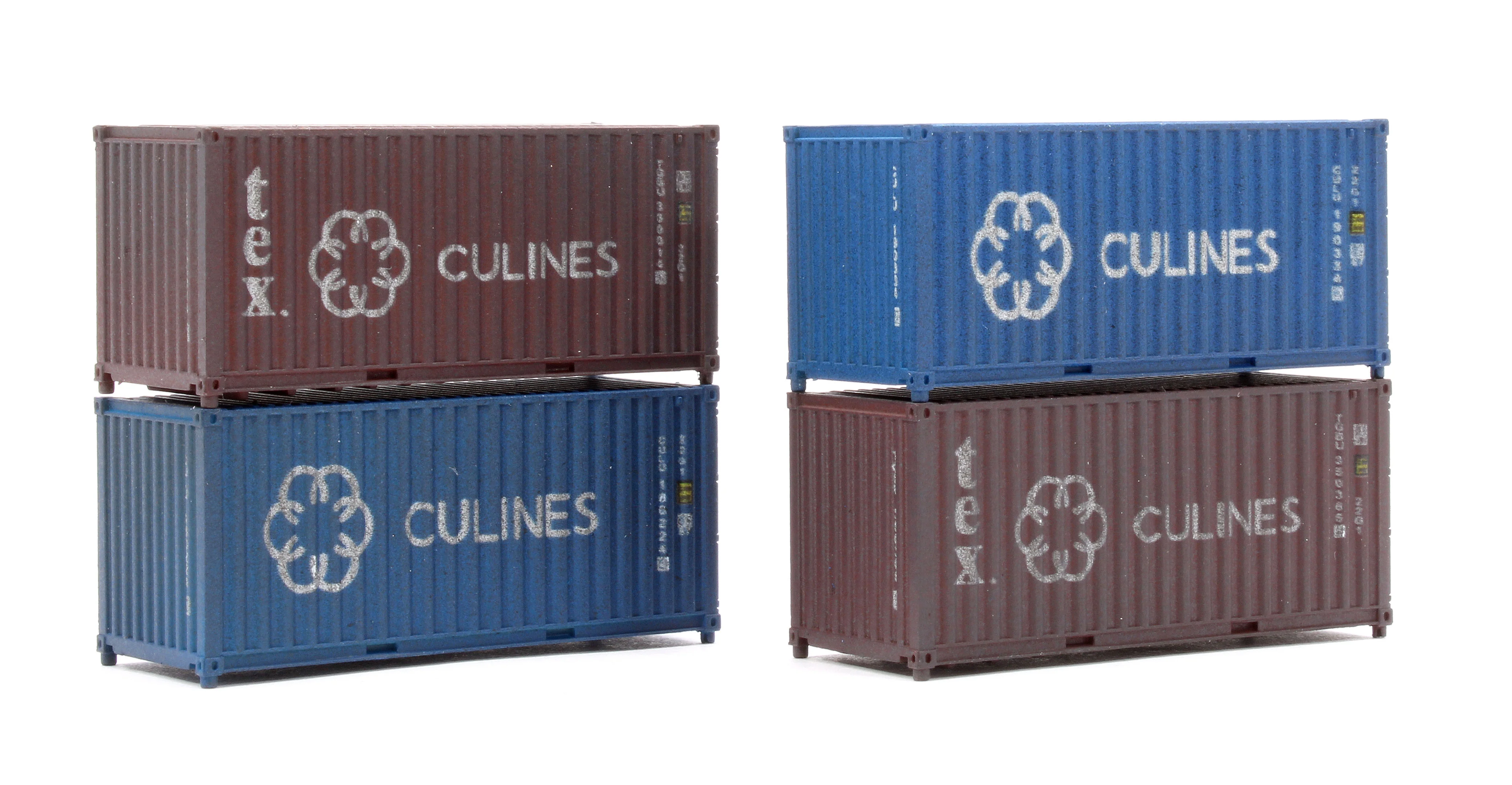 2F-028-211 20ft Container Culines Culu/ Tgbu 4 Pack Weathered