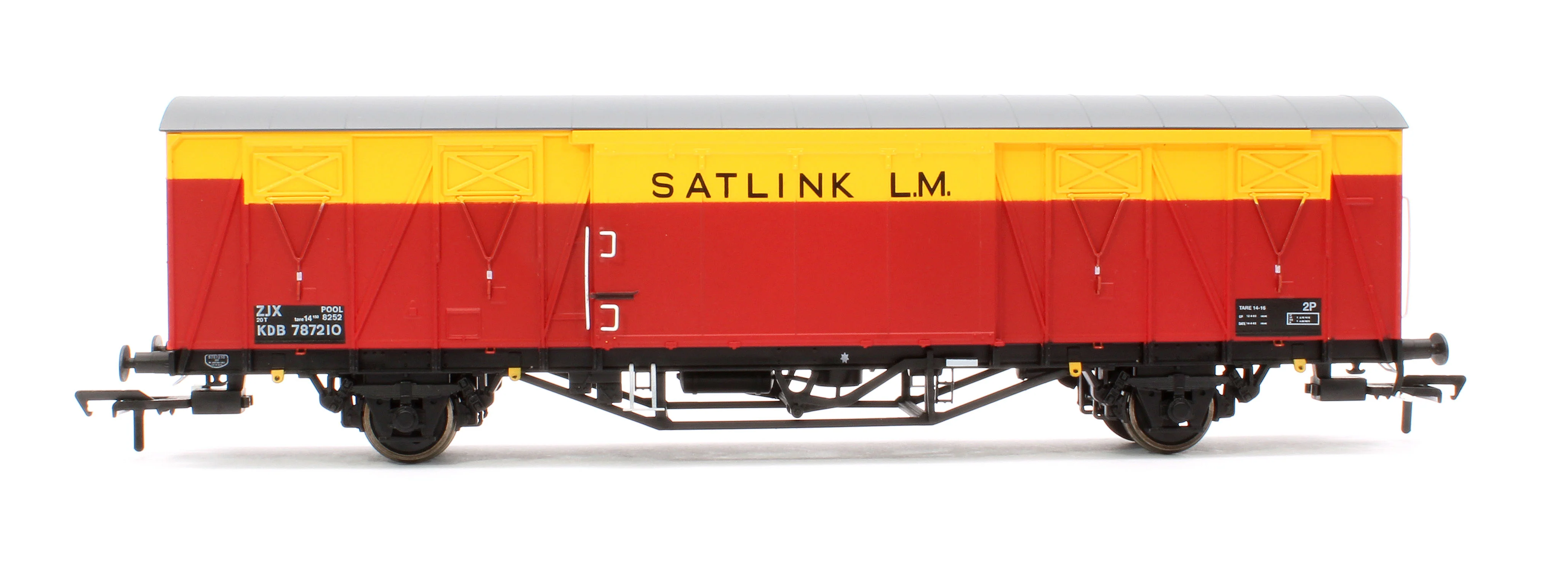 S4301-11 20T VIX Ferry Van , ZJX, No.KDB787210, Satlink Red/Yellow - Image 2