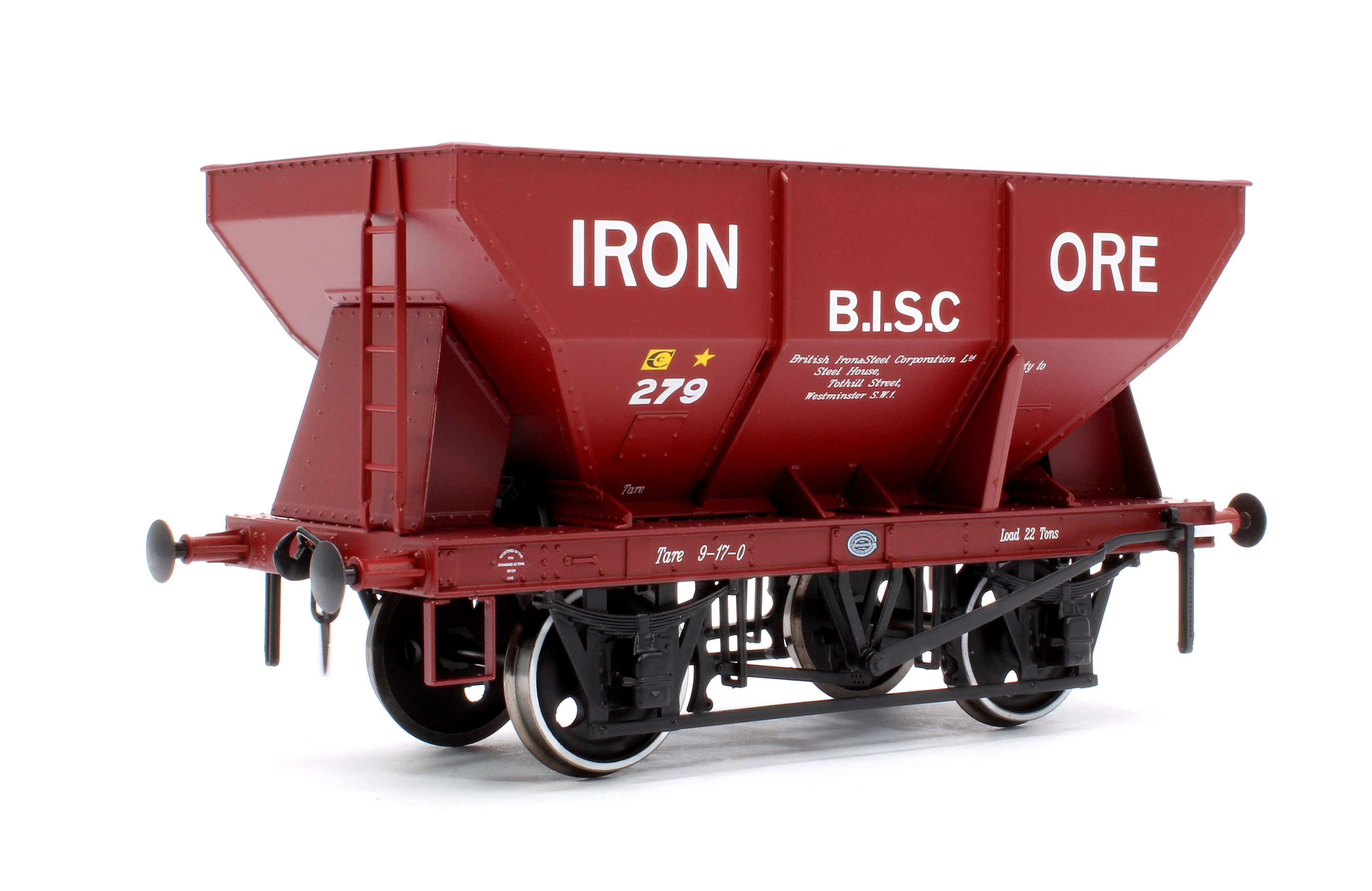 7F-033-006 24T Steel Ore Hopper Red Oxide 279 Iron Ore BISC - Image 3