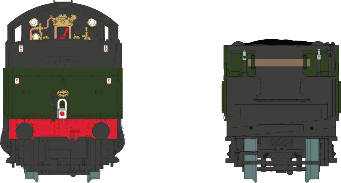 2S-001-010S 4-6-0 Barcote Manor 7803 BR Lined Green Late Crest Steam Locomotive - DCC Sound - Image 4