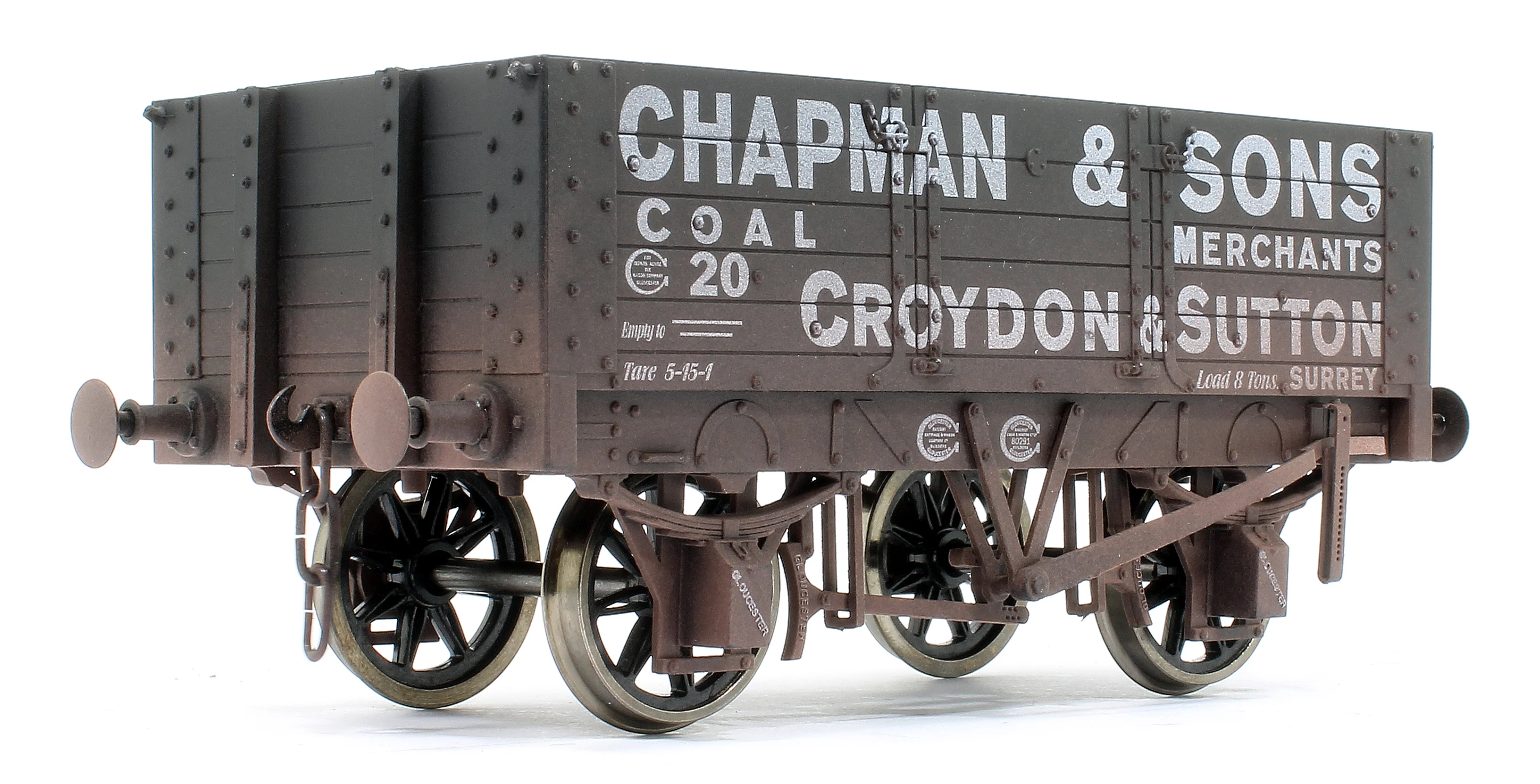 7F-052-006W 5 Plank 9 Ft Chapman & Sons 20 - Weathered