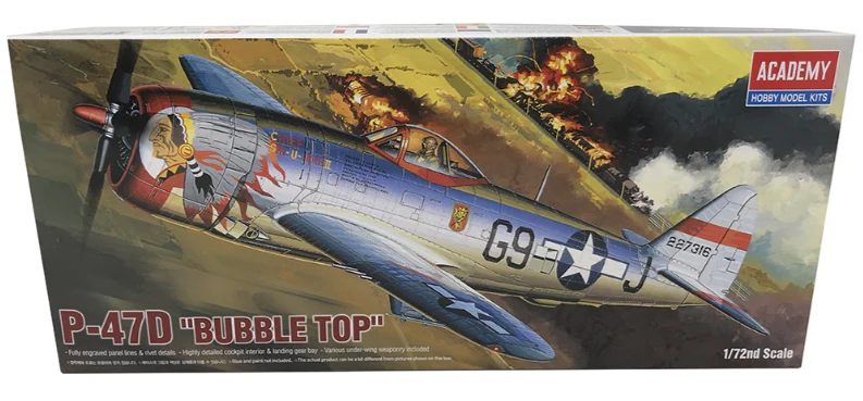 PKAY12491 P-47D Thunderbolt Bubbletop Model Kit - Image 2