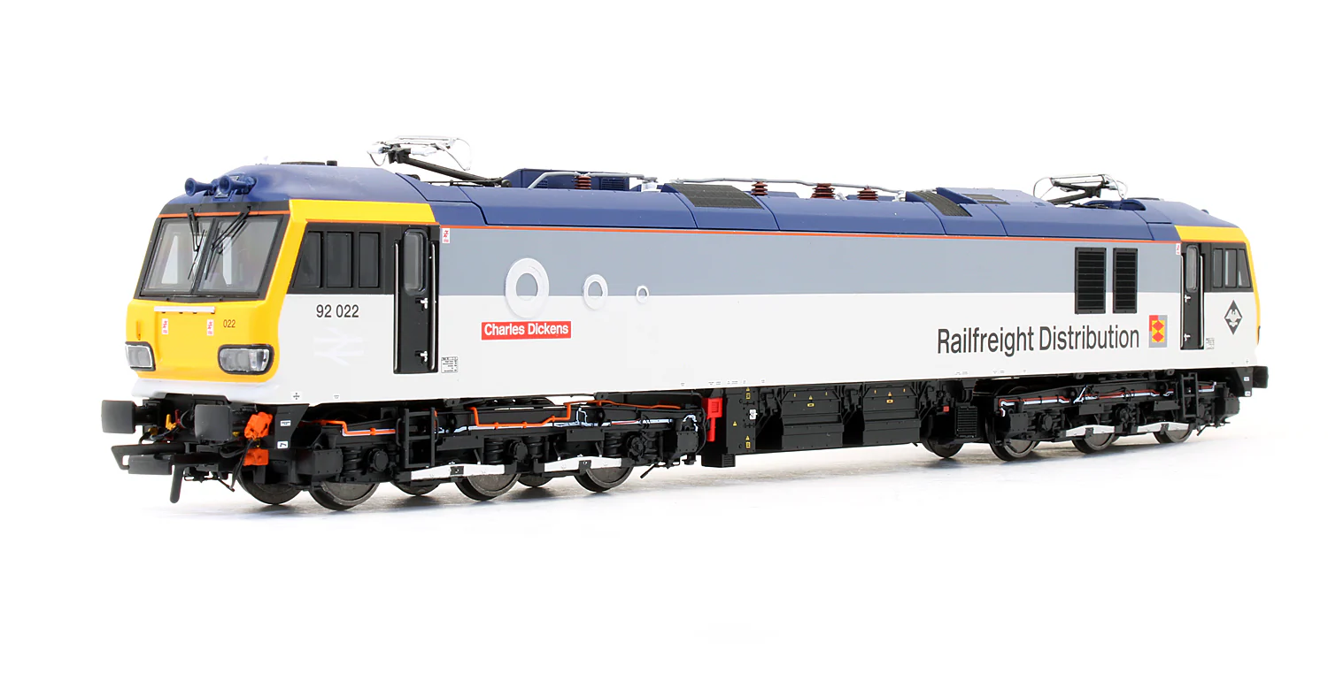 Pre-Owned ACC2197 Class 92022 'Charles Dickens' Railfreight Distribution Electric Locomotive - Limited Edition - DCC Fitted