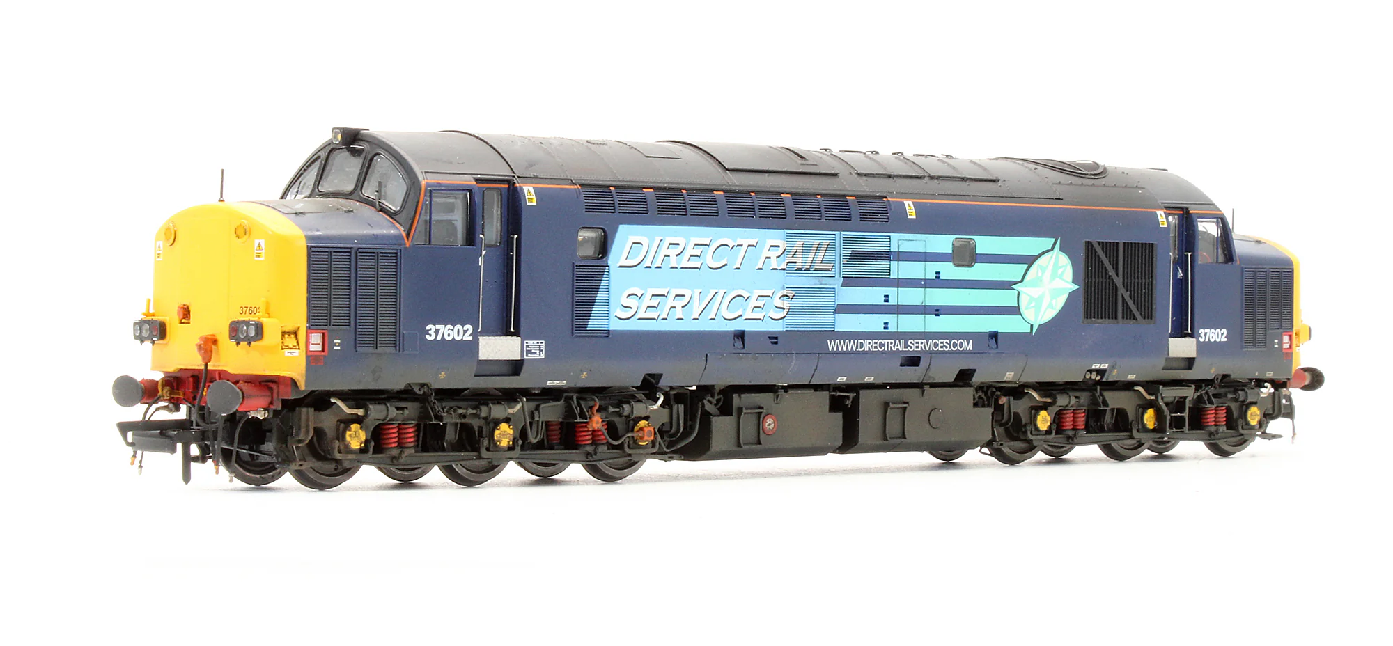 ACC231437602DCC Pre-Owned Class 37/6 DRS Blue 37602 (Compass) Diesel Locomotive - DCC Sound - Custom Weathered - Image 2