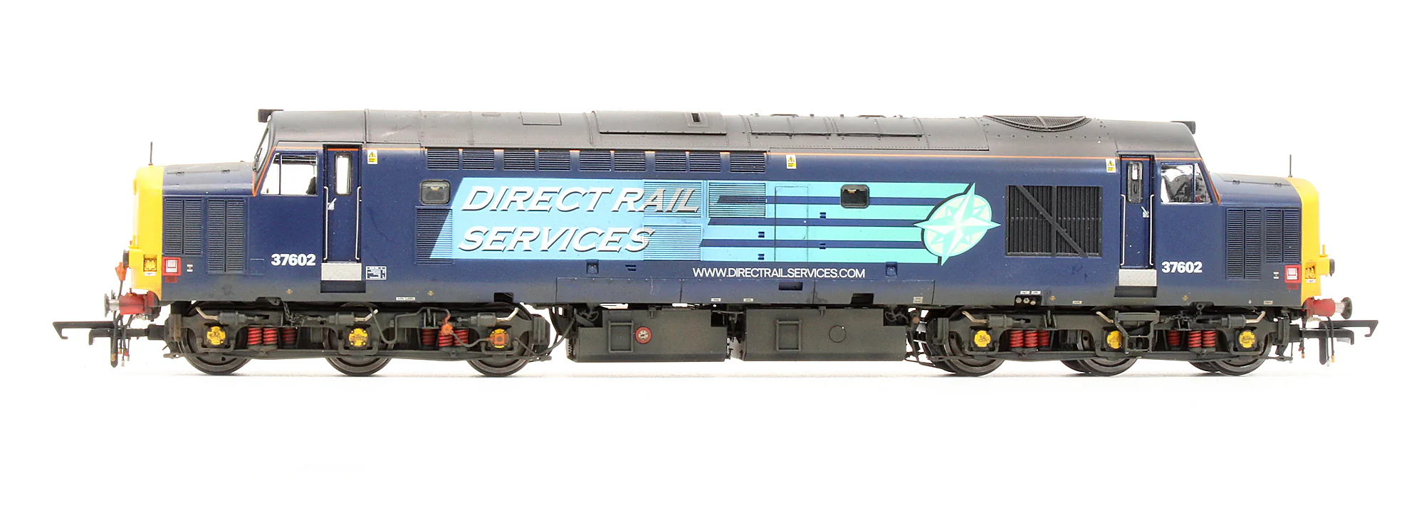 ACC231437602DCC Pre-Owned Class 37/6 DRS Blue 37602 (Compass) Diesel Locomotive - DCC Sound - Custom Weathered - Image 3