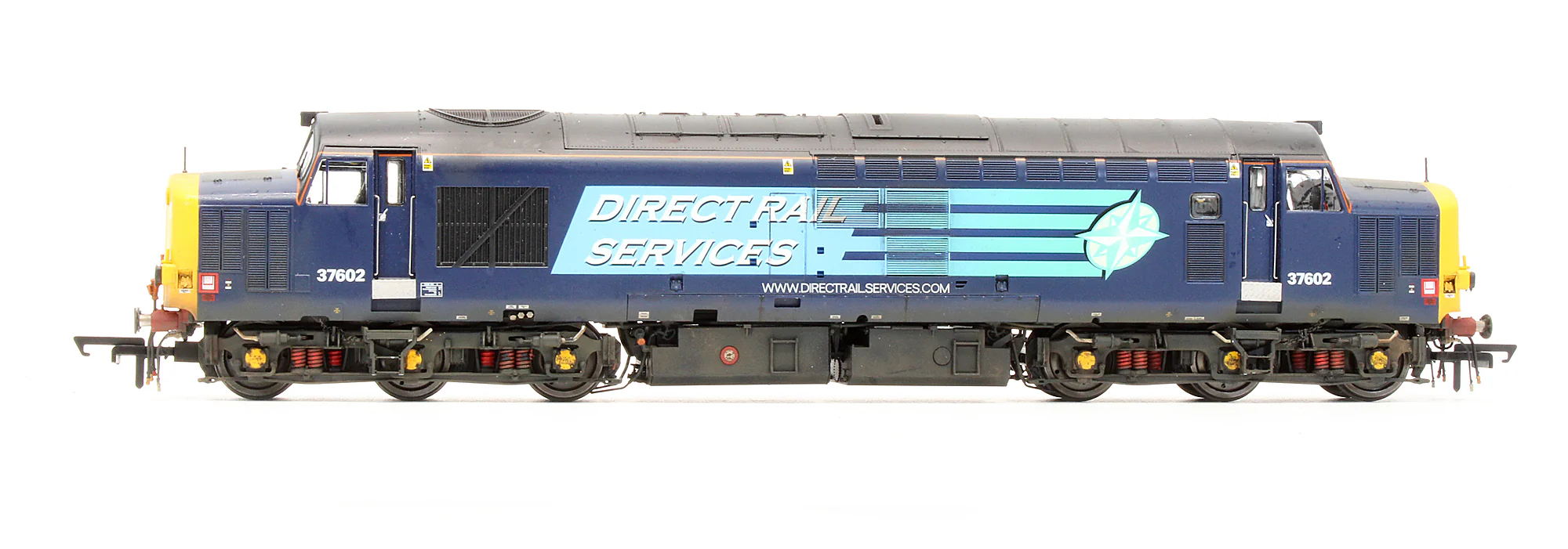 ACC231437602DCC Pre-Owned Class 37/6 DRS Blue 37602 (Compass) Diesel Locomotive - DCC Sound - Custom Weathered - Image 4
