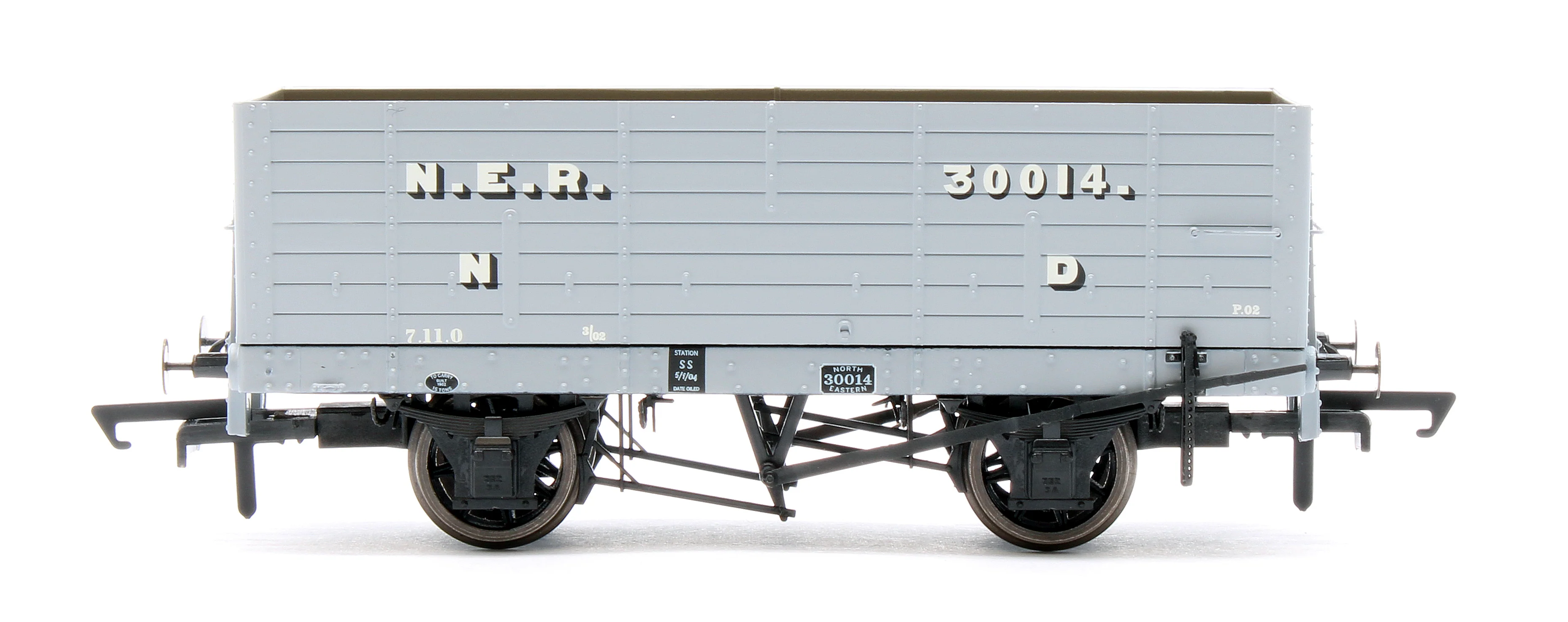 ACC2817 NER 20t hopper - P6 Hopper - 1901-1904 Pre-Grouping: NER Grey - Triple Pack - Image 4
