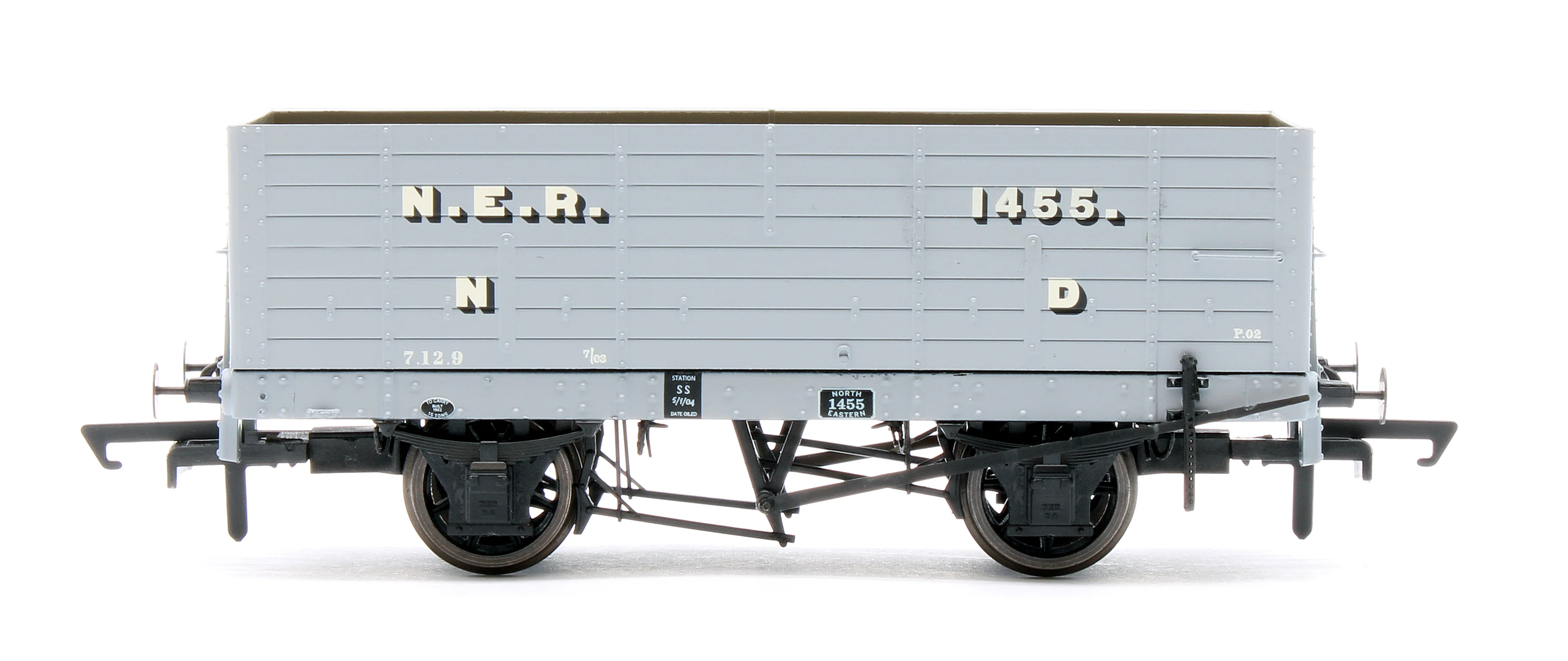 ACC2817 NER 20t hopper - P6 Hopper - 1901-1904 Pre-Grouping: NER Grey - Triple Pack - Image 6
