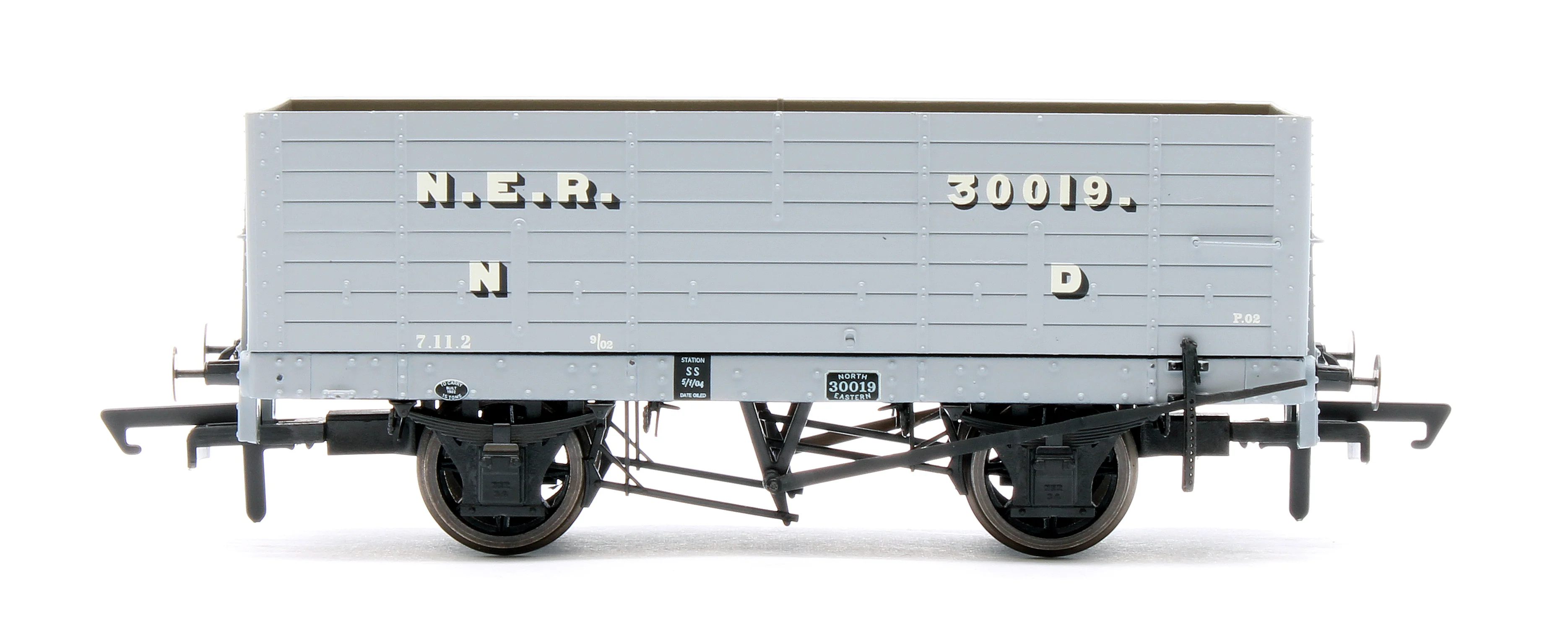 ACC2817 NER 20t hopper - P6 Hopper - 1901-1904 Pre-Grouping: NER Grey - Triple Pack - Image 8