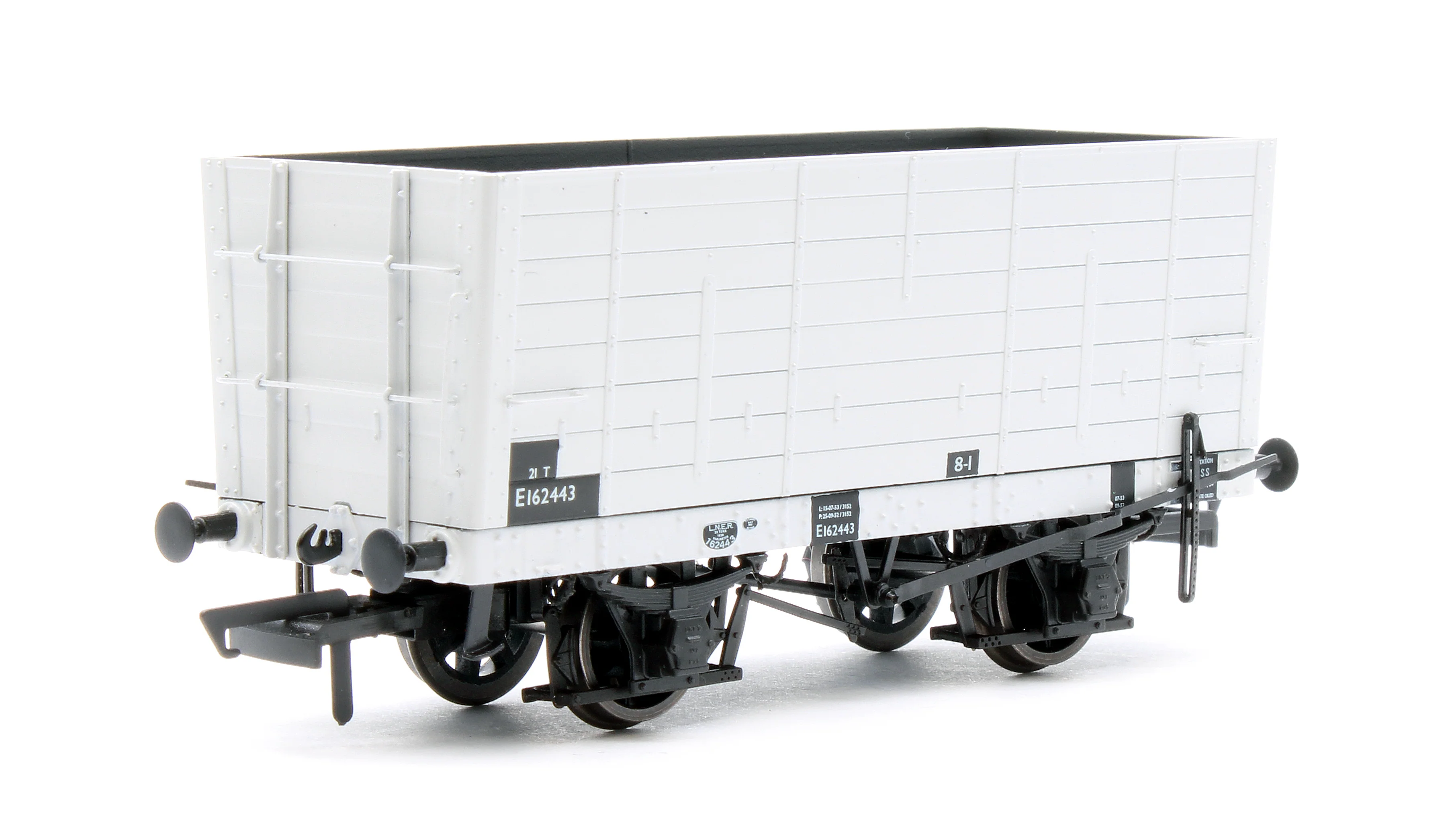 ACC2828 NER 20t Hopper - DGM 12 Hopper - BR Grey, with black panels - Triple Pack - Image 7