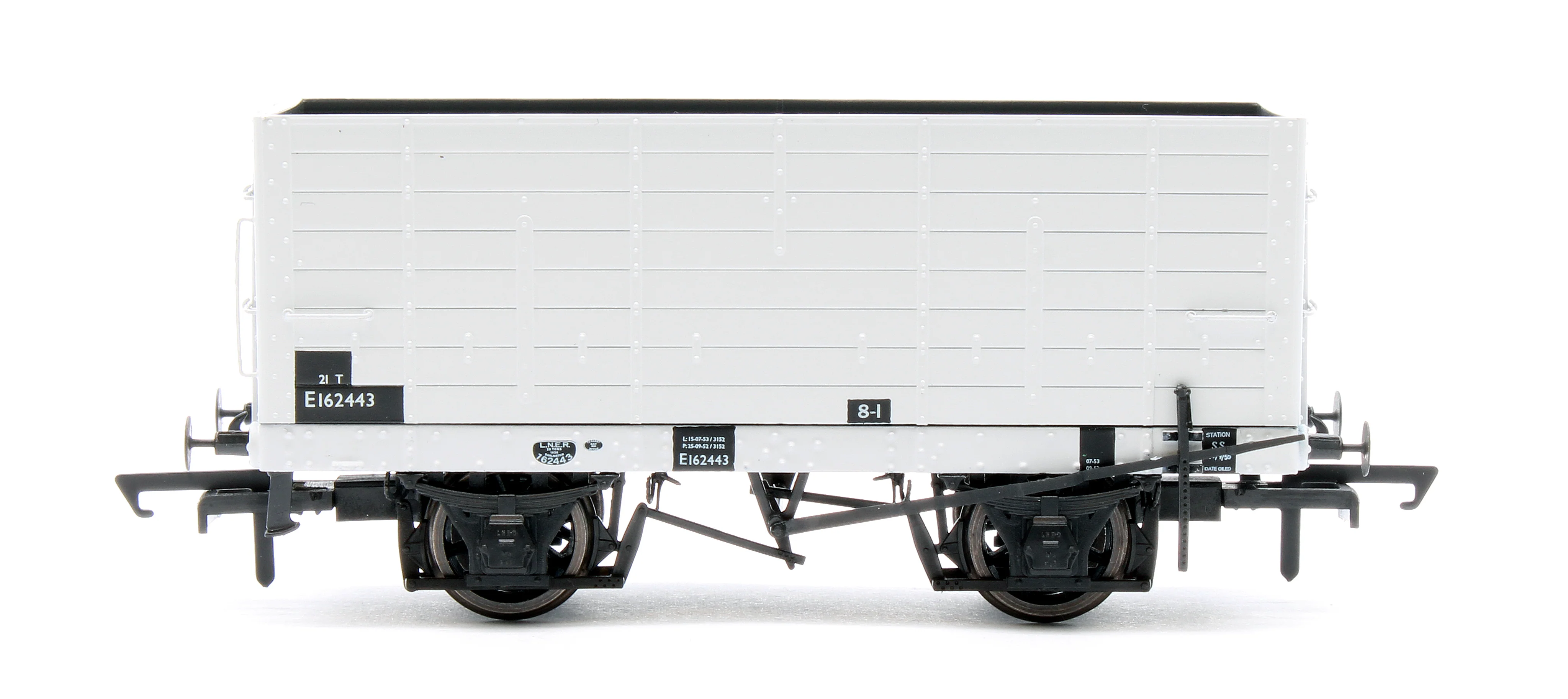 ACC2828 NER 20t Hopper - DGM 12 Hopper - BR Grey, with black panels - Triple Pack - Image 8