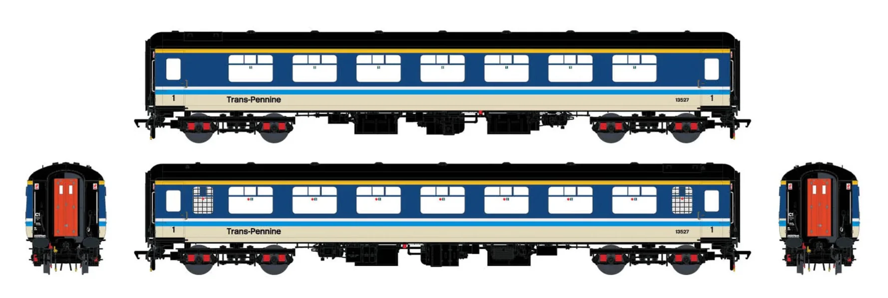 ACC2930 BR Mk.2c (large toilet window) FK M13527 Provincial w/Trans-Pennine brandings