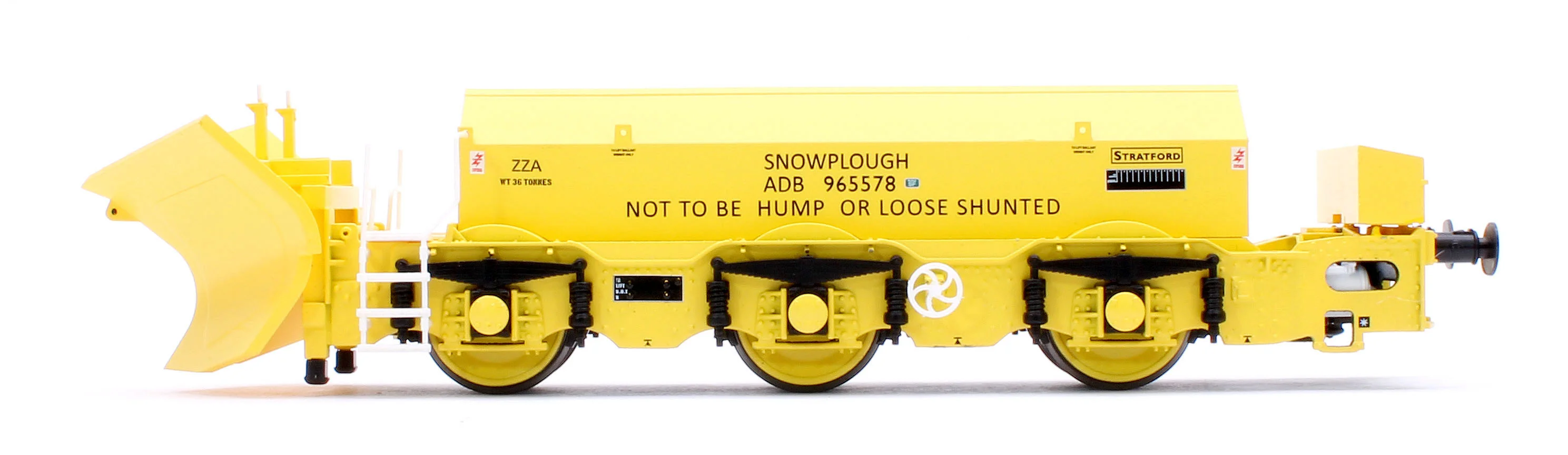 ACC3041 Beilhack Snowplough ZZA ADB965578/579 'Stratford Shark' BR yellow (ex Class 40) Twin Pack - Image 3