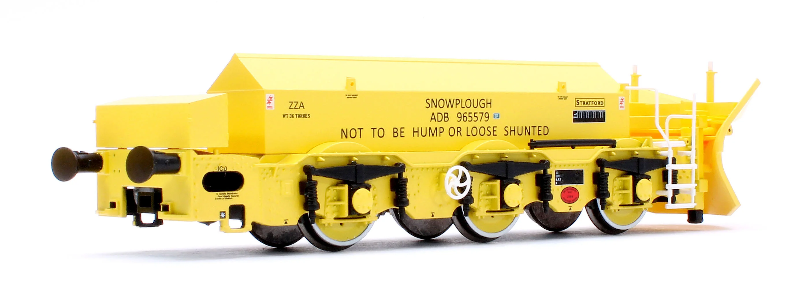 ACC3041 Beilhack Snowplough ZZA ADB965578/579 'Stratford Shark' BR yellow (ex Class 40) Twin Pack - Image 7