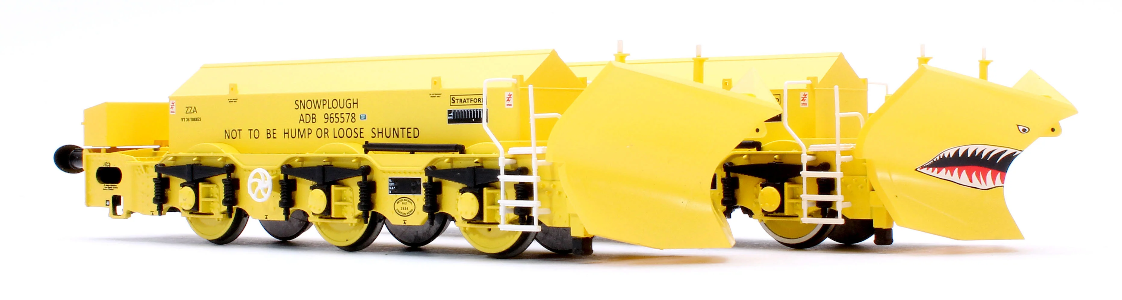 ACC3041 Beilhack Snowplough ZZA ADB965578/579 'Stratford Shark' BR yellow (ex Class 40) Twin Pack - Image 8