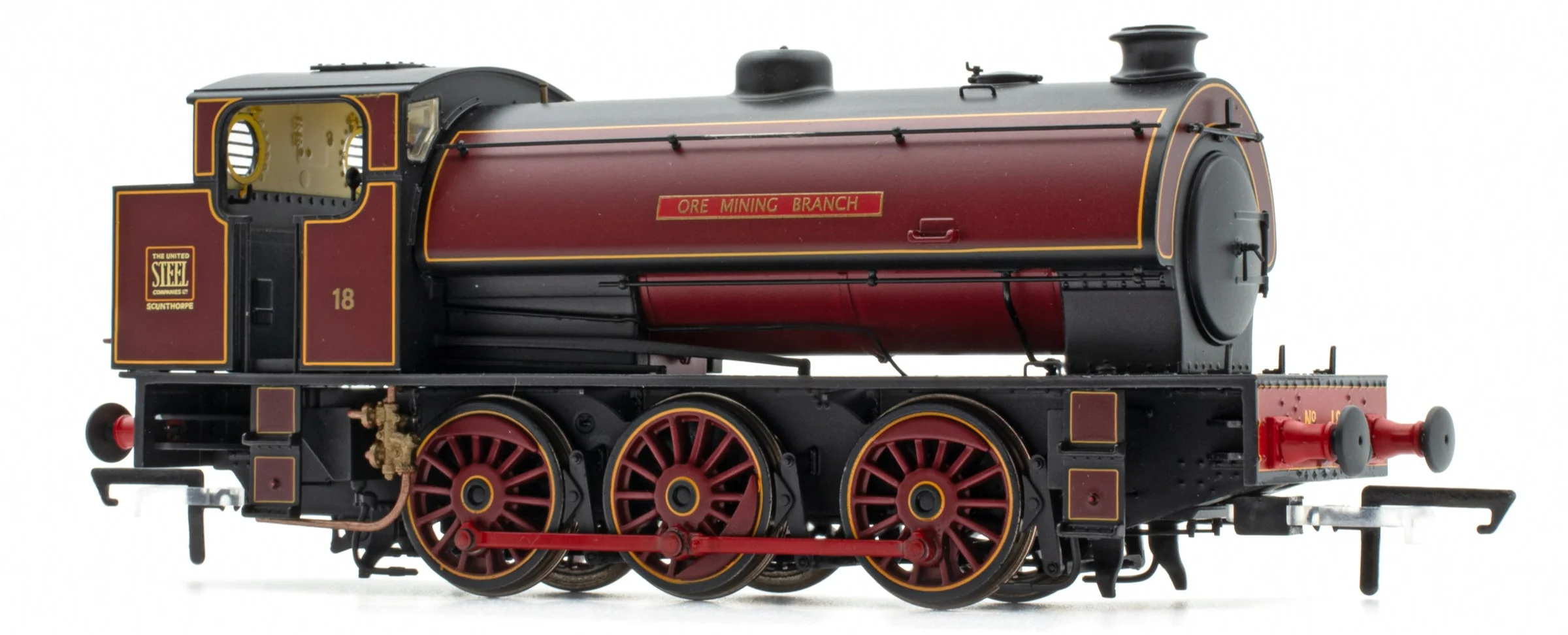 ACC3109 Hunslet 'Austerity' 0-6-0 Saddle Tank United Steel Company 'Ore Mining Branch' No.18 Steam Locomotive - DCC Sound