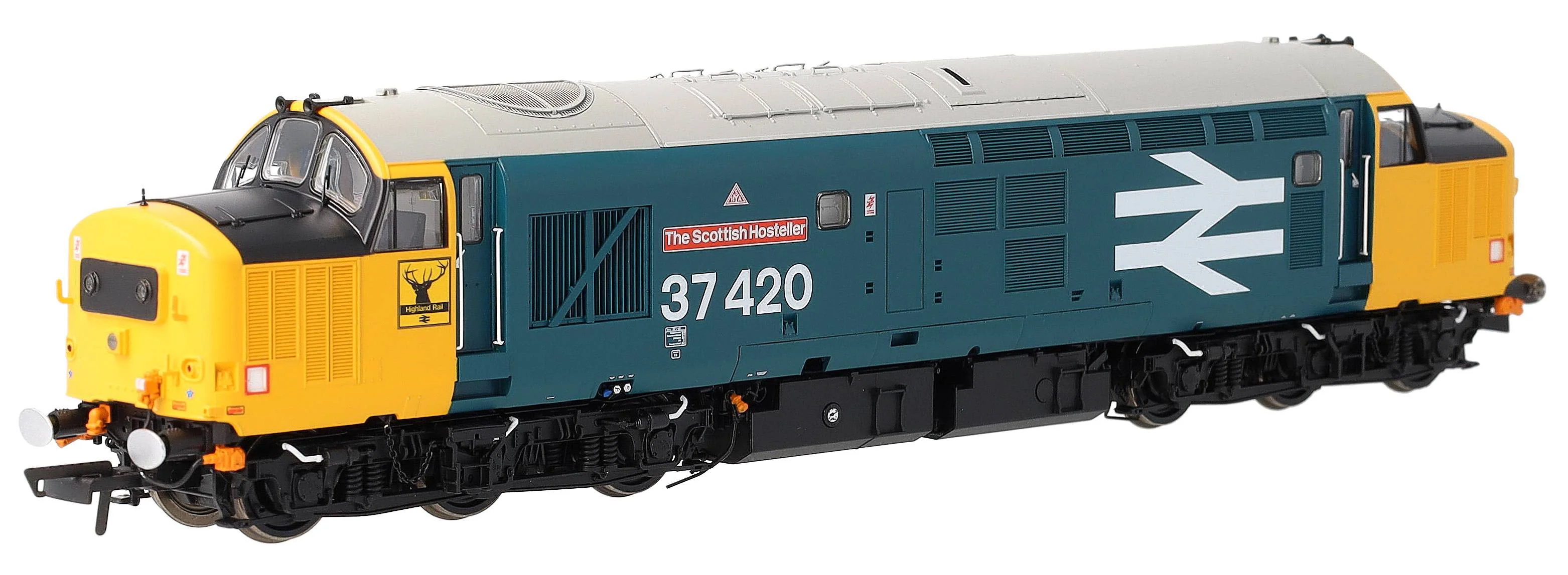 ACC3153 Class 37 The Scottish Hosteller Large Logo (with Highland ‘Stag’) 37420 Diesel Locomotive