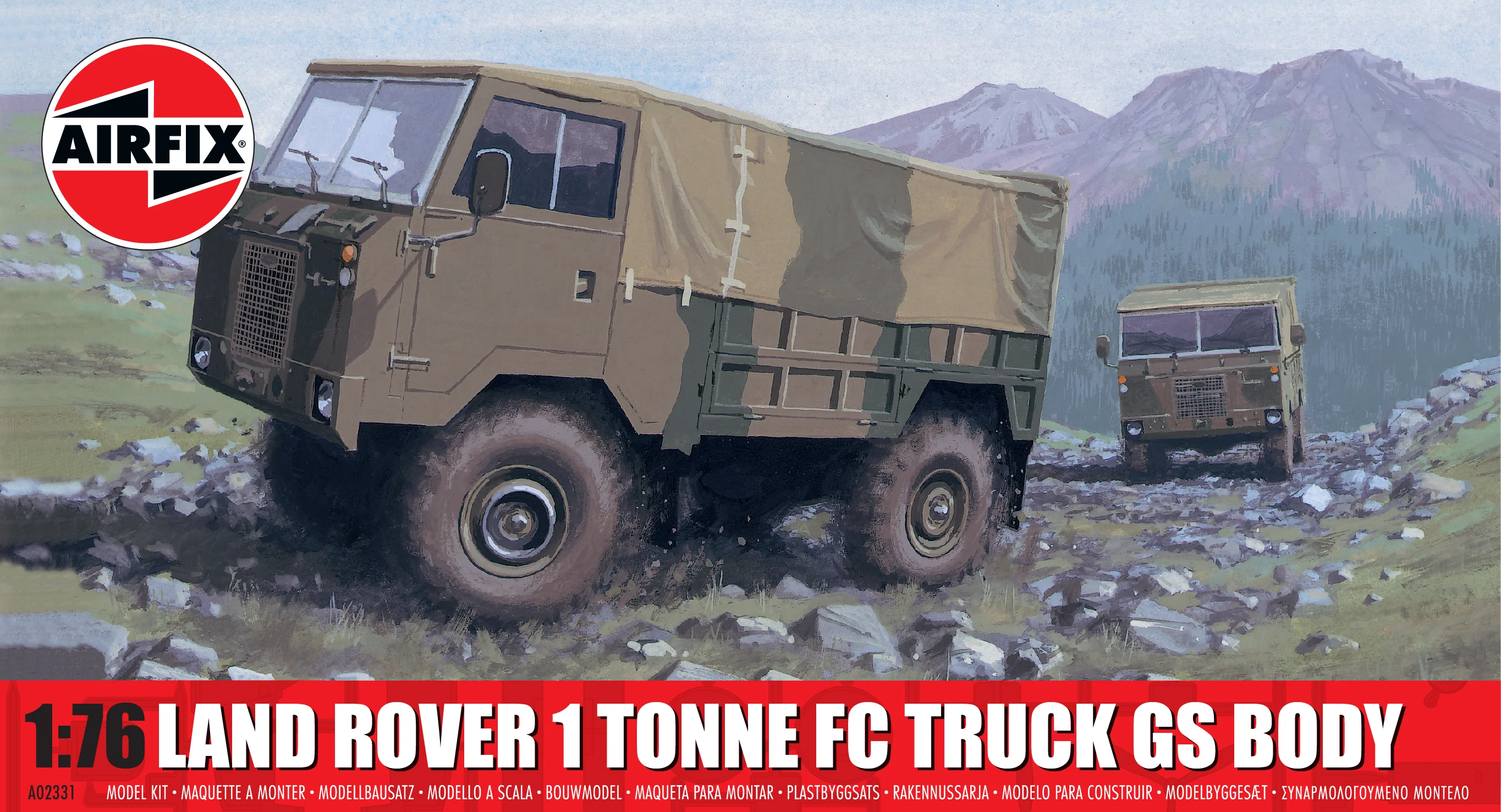 A02331 Land Rover 1 Tonne FC Truck GS Body Model Kit