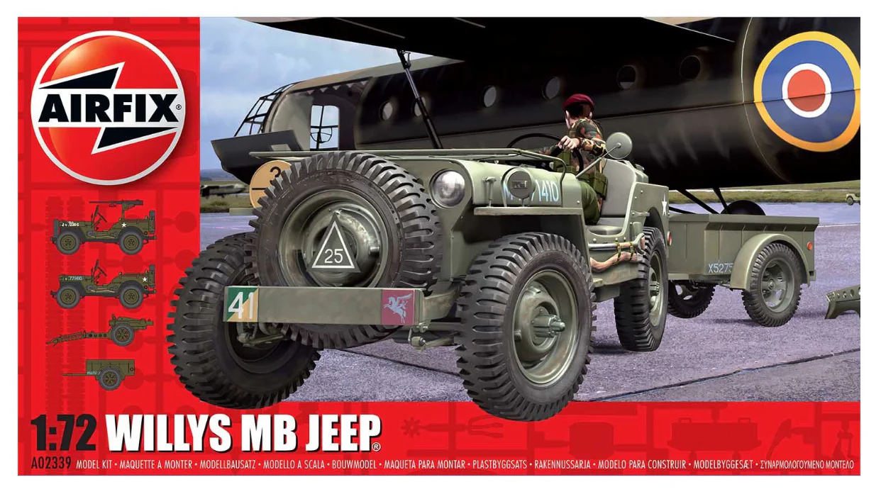 A02339 Willys MB Jeep Model Kit