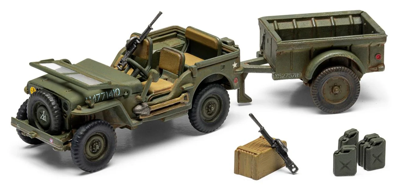 A02339 Willys MB Jeep Model Kit - Image 2