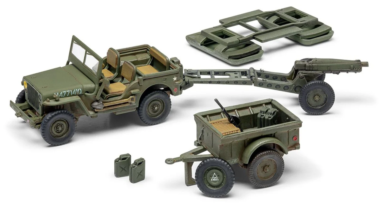 A02339 Willys MB Jeep Model Kit - Image 3