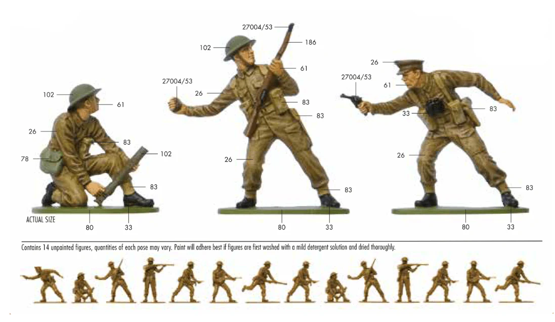 A02718V WWII British Infantry Model Kit - Image 2
