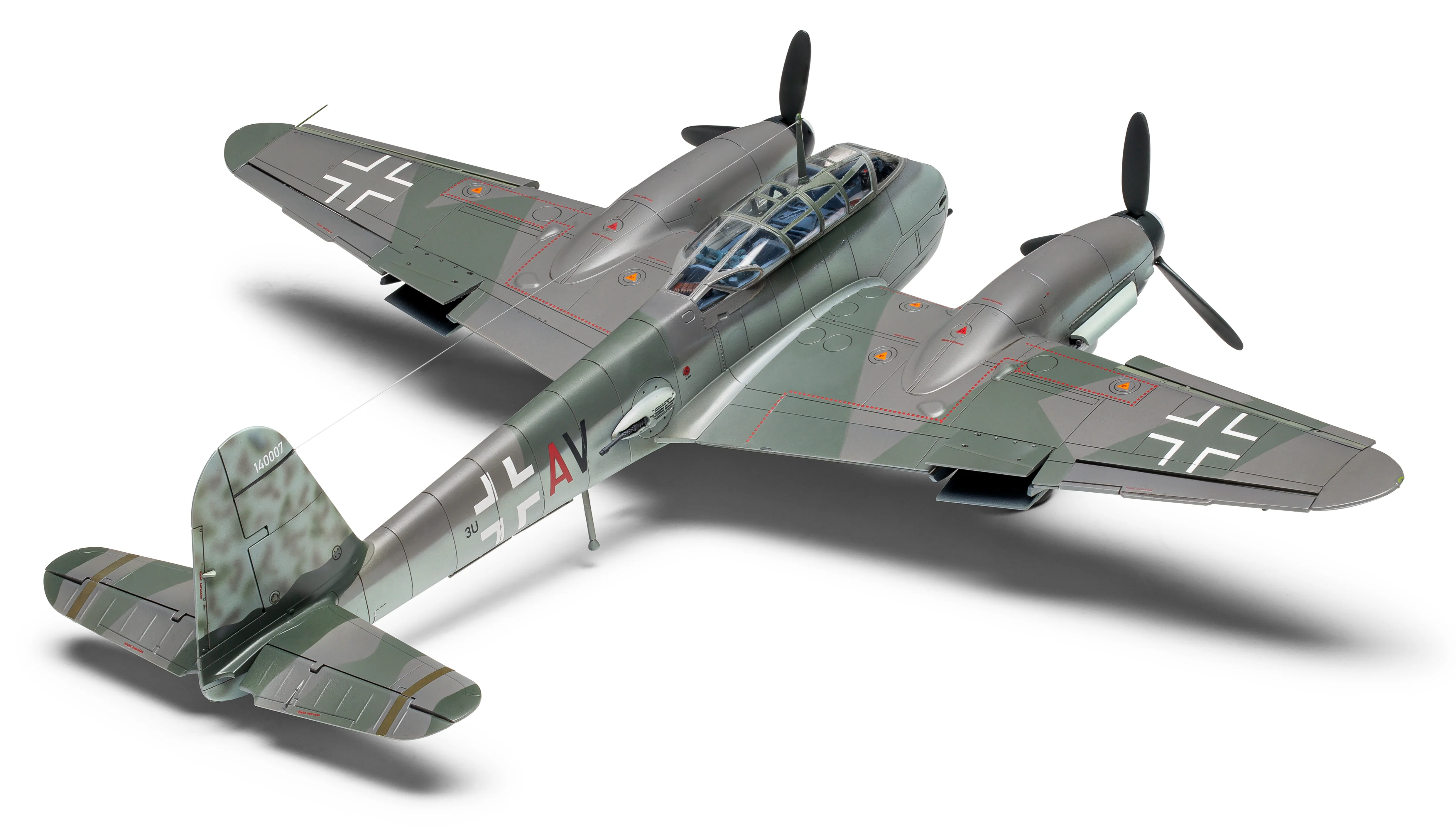 A04066 Messerschmitt Me410A-1/U2 & U4 Model Kit - Image 4