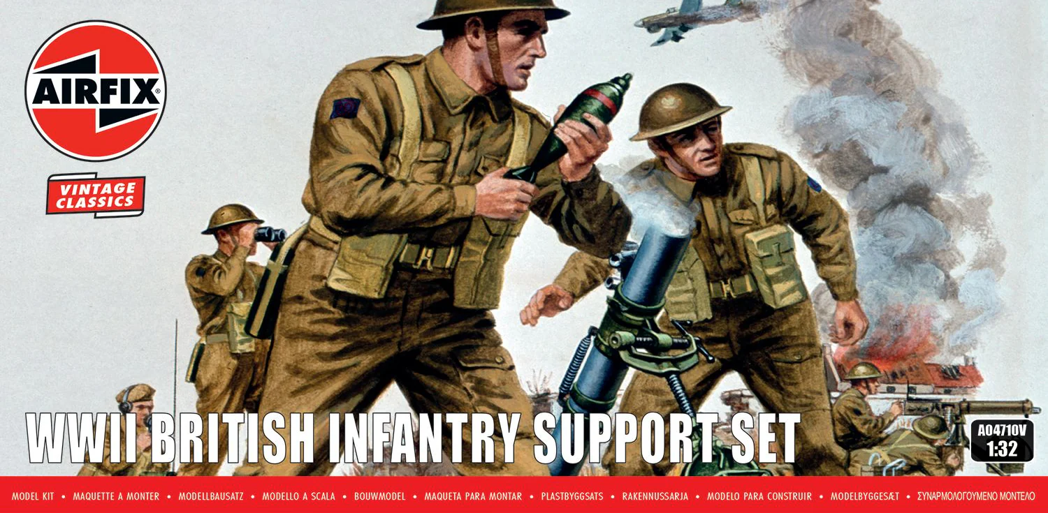 A04710V WWII British Infantry Support Set Model Kit