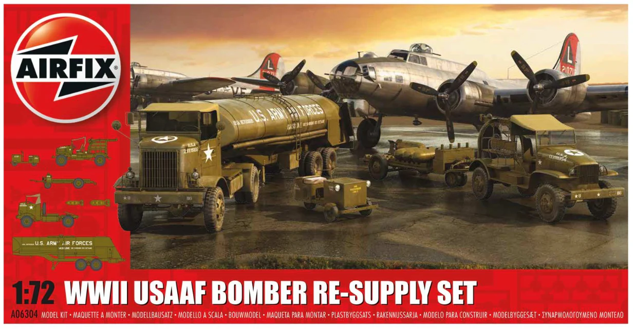 A06304 WWII USAAF 8th Bomber Resupply Set Model Kit