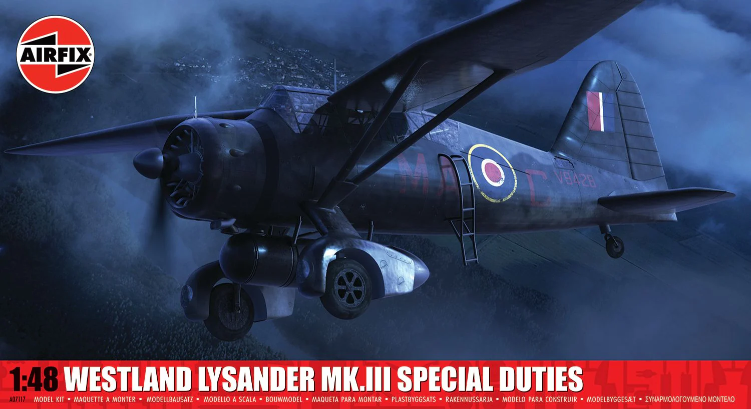 A07117 Westland Lysander Mk.III Special Duties Model Kit