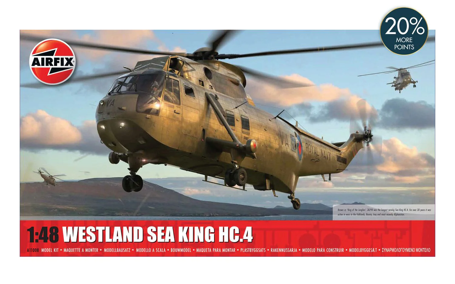 A11008 Westland Sea King HC.4 Model Kit