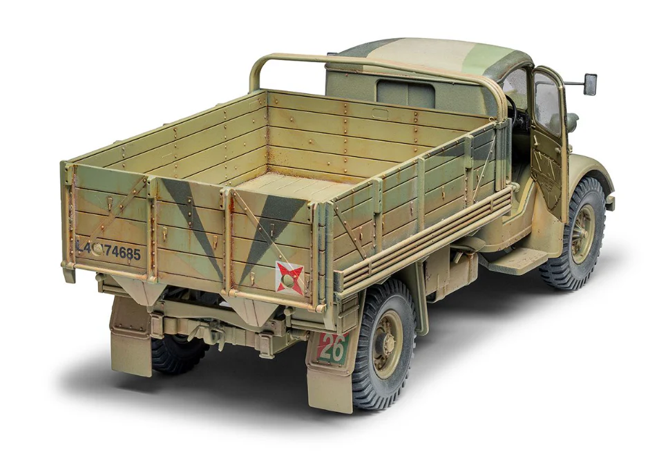 A1380 WWII British Army 30-cwt 4x2 GS Truck Model Kit - Image 5