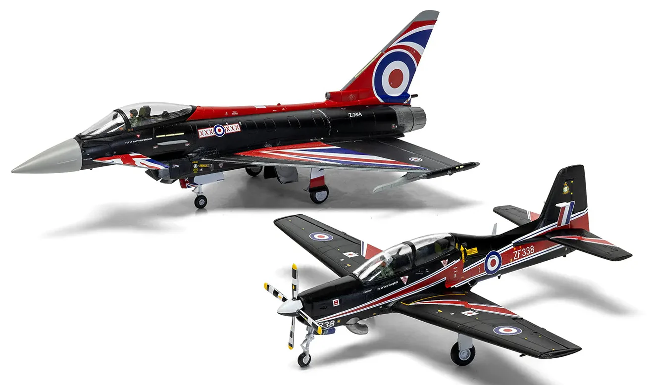 A40003 Eurofighter Typhoon FGR.4 "Blackjack" & Shorts Tucano T.1 - Twin Pack Model Kit - Image 2