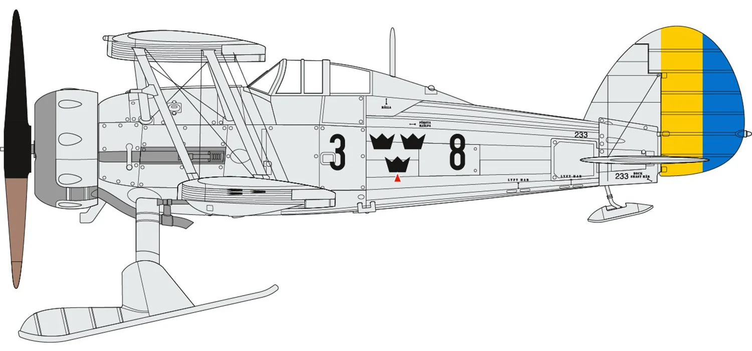 A40004 Swedish Air Force 100th Anniversary Set Model Kit - Image 2