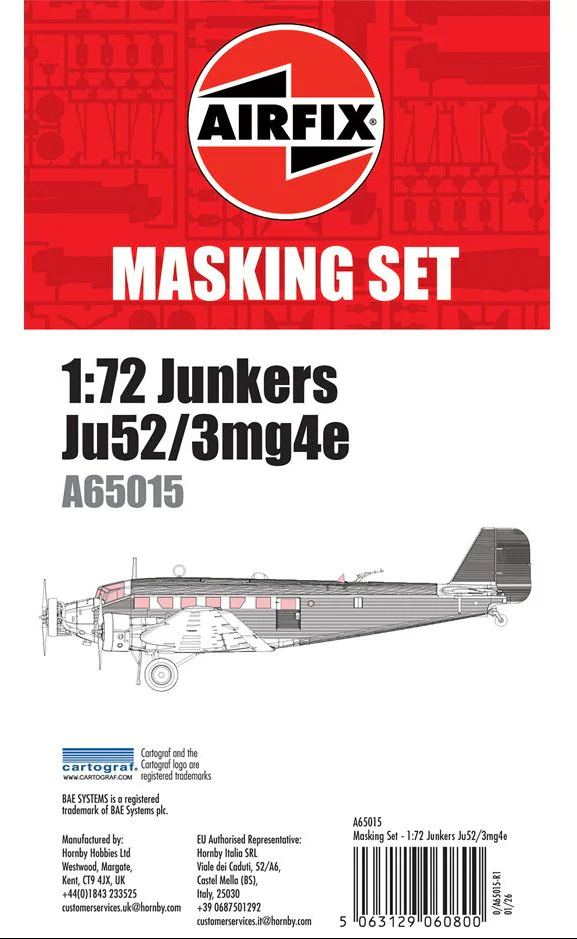 A65015 Masking Set - Junkers Ju52/3mg4e