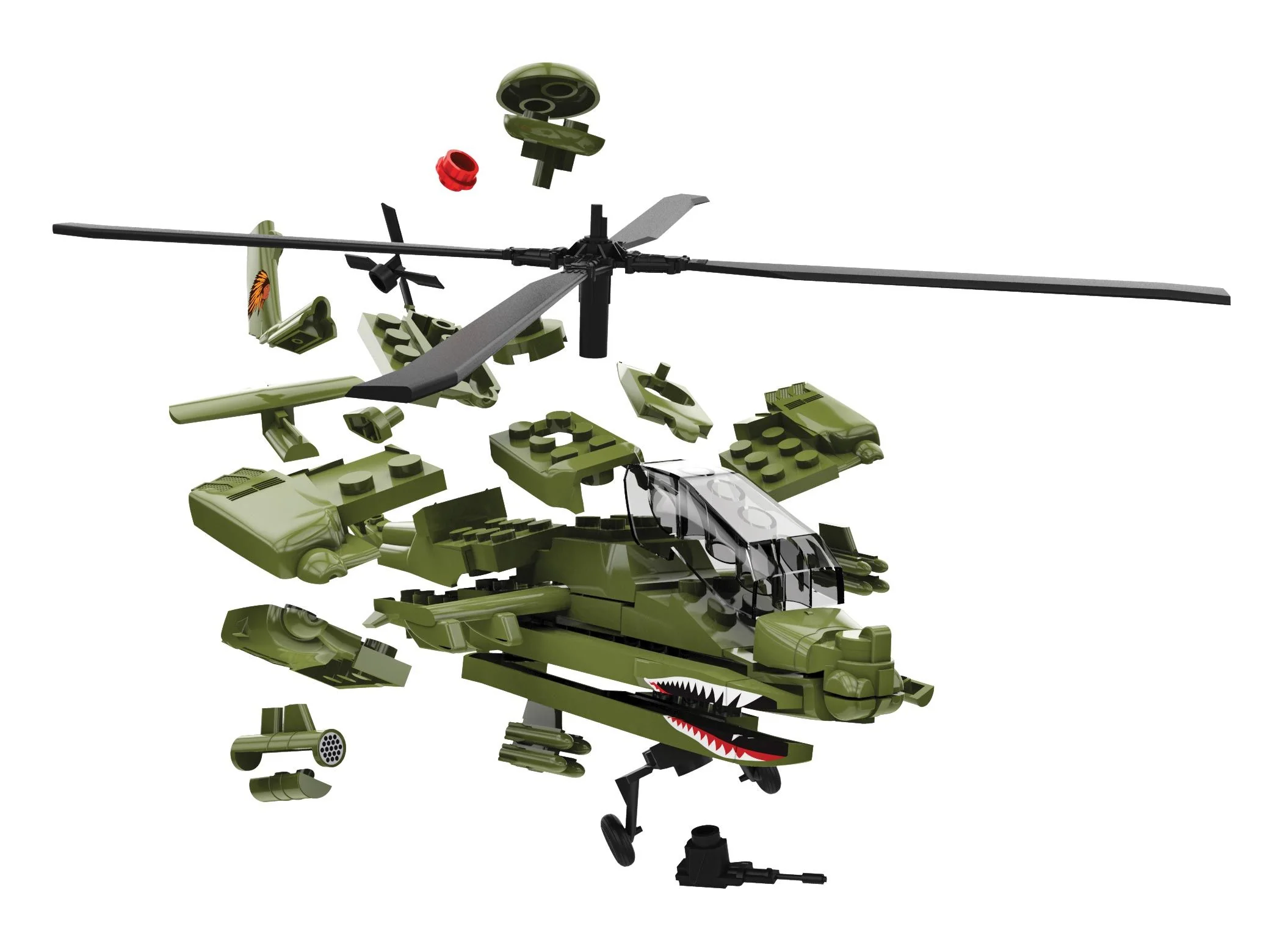 J6004 Airfix Quickbuild Model Kit - Apache - Image 2