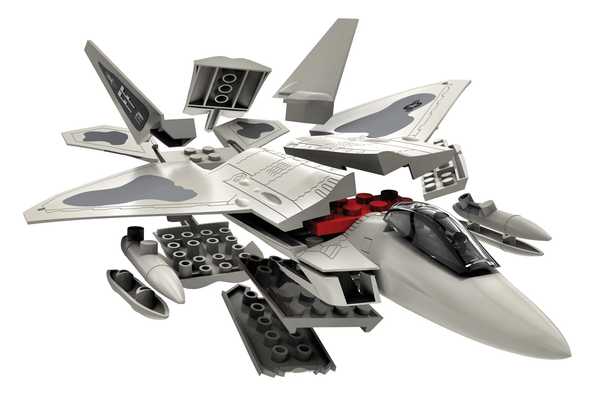 J6005 QUICKBUILD F22 Raptor Model Kit - Image 8